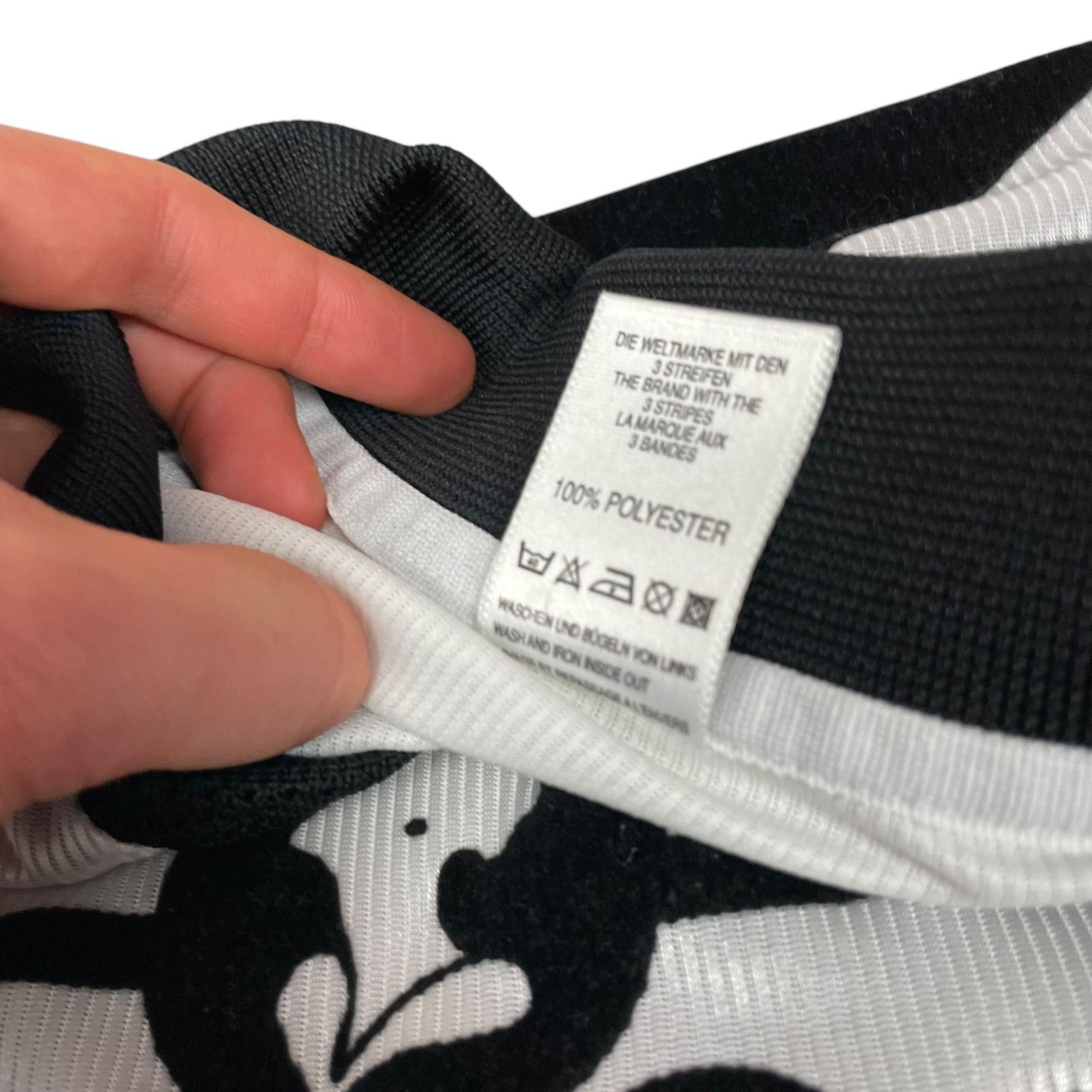 Adidas × Vintage Adidas Mens White Black Stripe Duingen Sports Club Jersey XL Size US XL / EU 56 / 4 - 8 Thumbnail