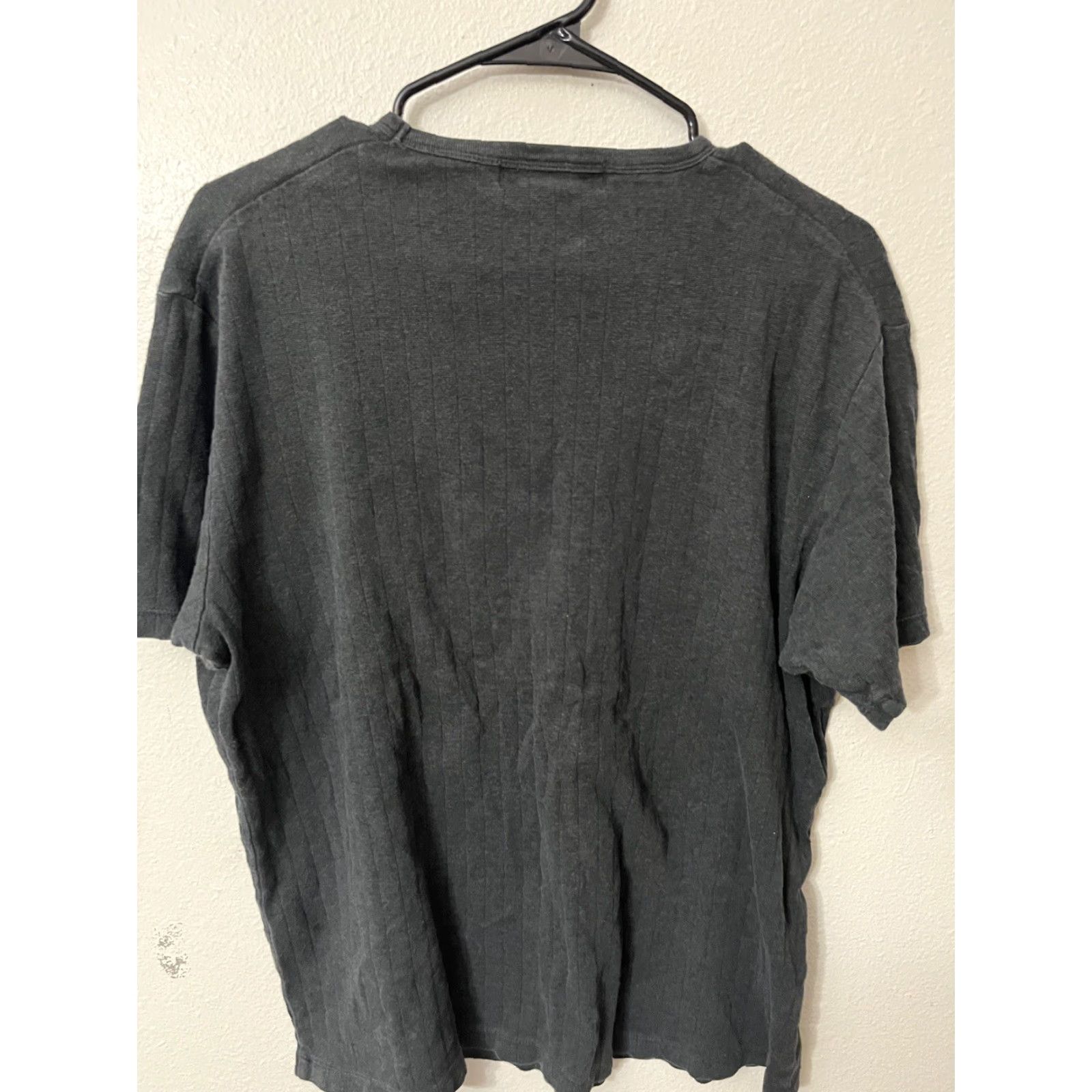 Banana Republic VINTAGE Banana Republic Y2K T-Shirt Solid Crew Neck Large Gray Mens Size US L / EU 52-54 / 3 - 2 Thumbnail