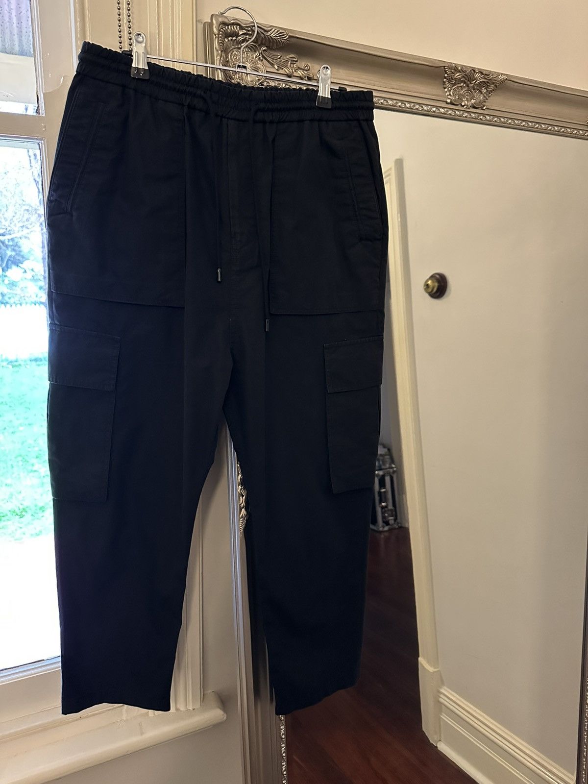 Juun.J Juun.J Black Cargo Pants Size US 32 / EU 48 - 4 Thumbnail