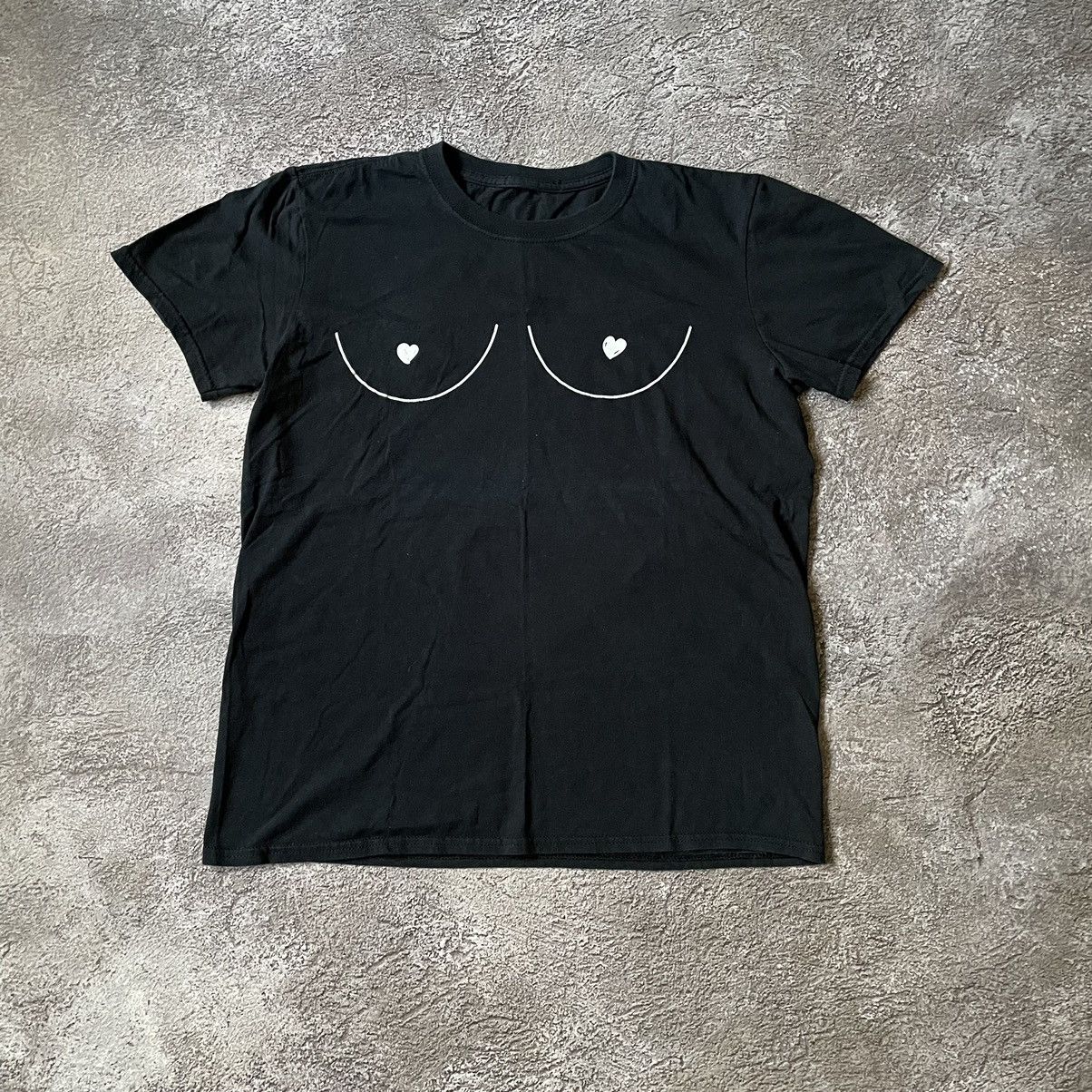 Vintage Vintage Y2K ADULT “ TITS SEXY PORNO GIRL “ FUNNY TEE Size US M / EU 48-50 / 2 - 2 Thumbnail