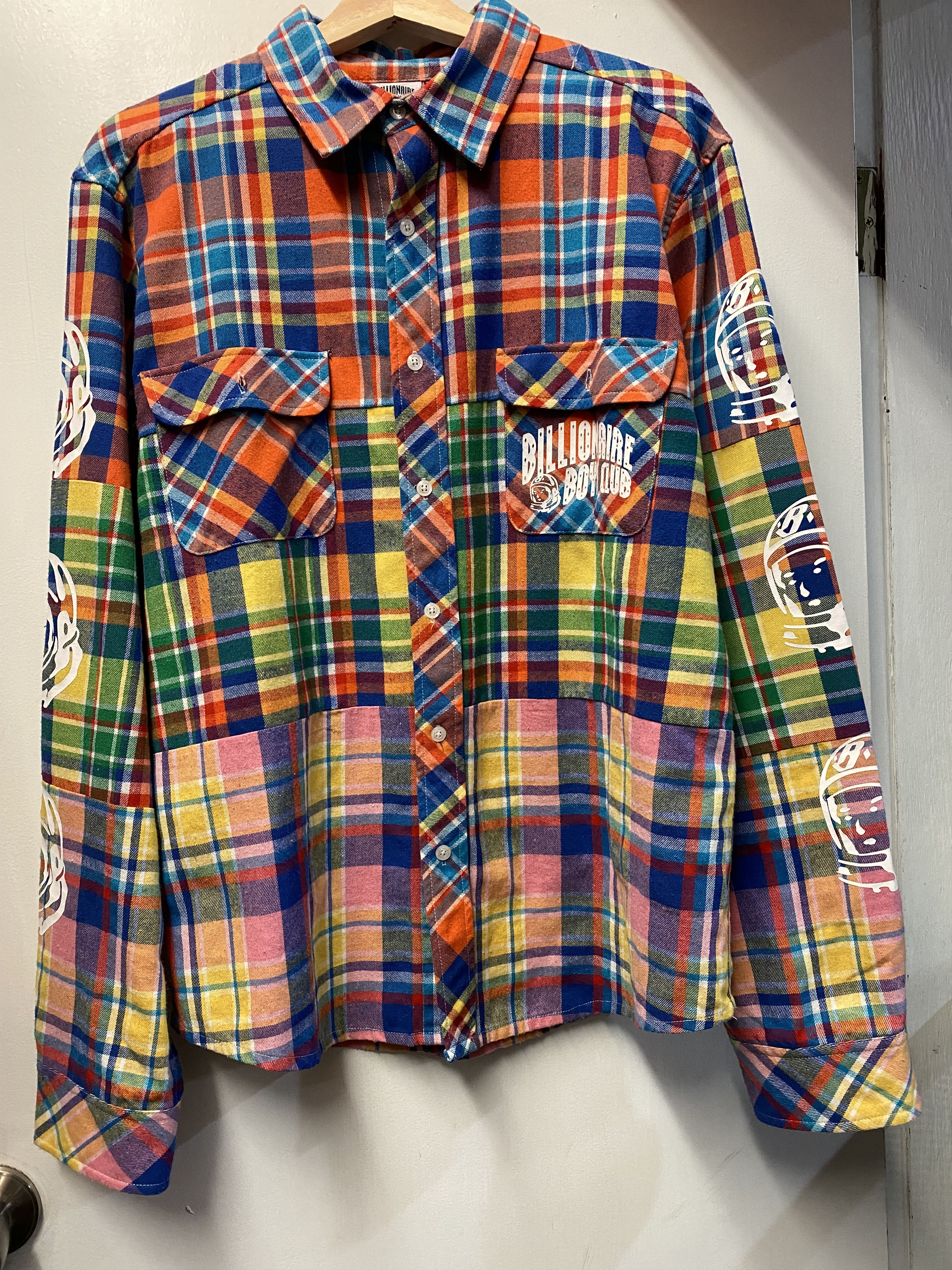 image of Billionaire Boys Club Bbc Multi Check Shirt, Men's (Size Large)