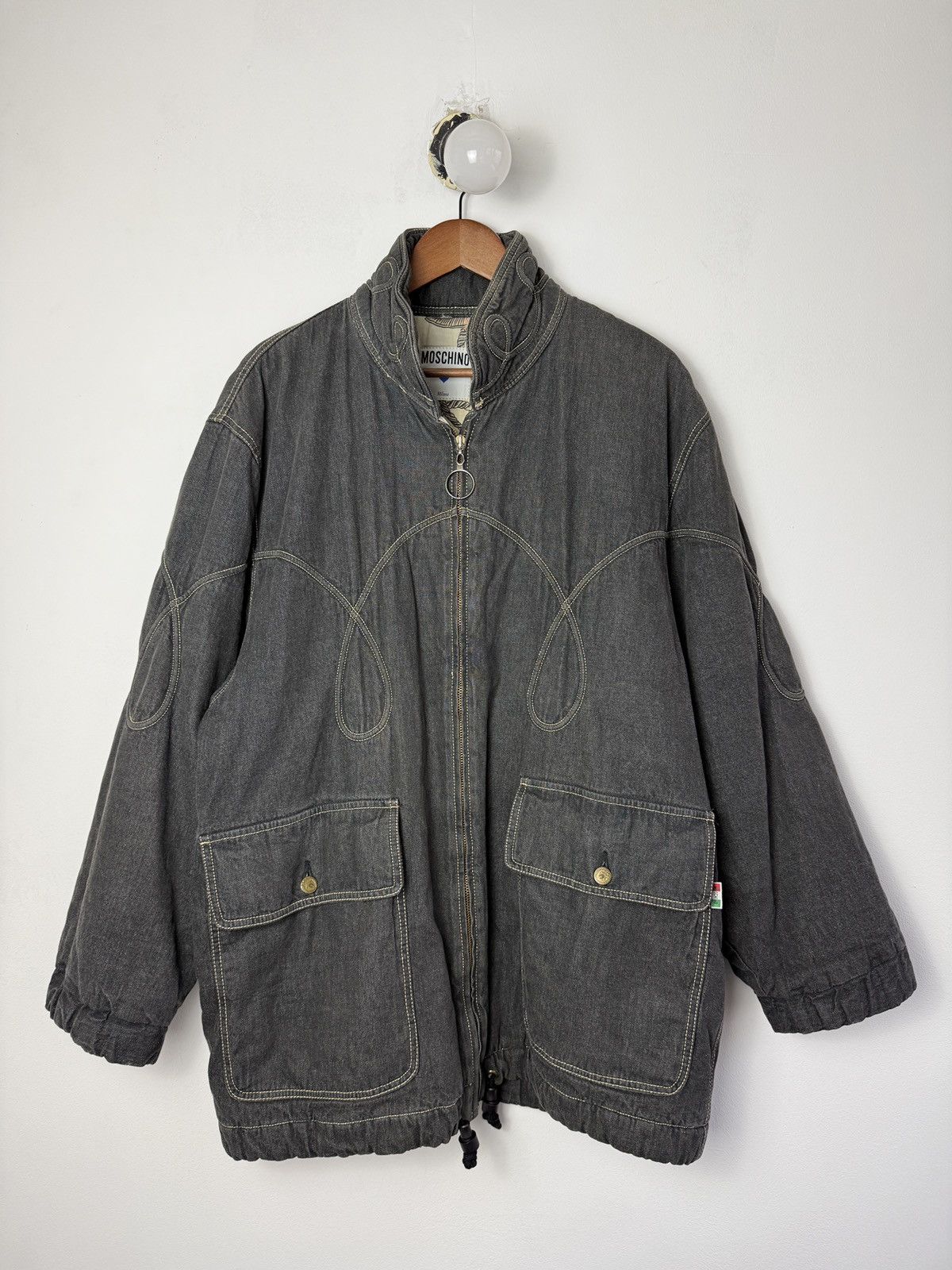 Moschino 90s Moschino Denim Rope Jacket Size XL / US 12-14 / IT 48-50 - 1 Thumbnail