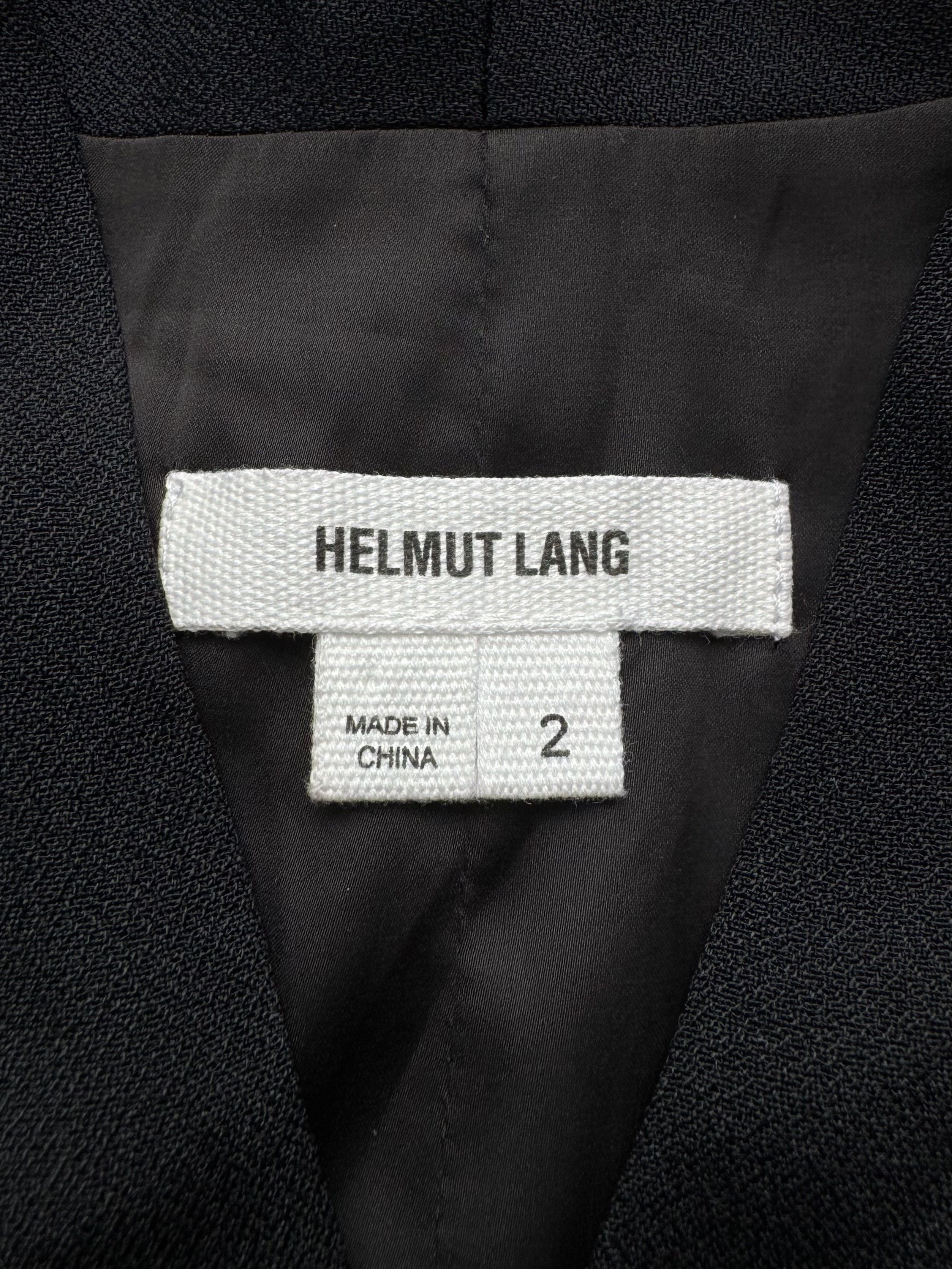 Helmut Lang Helmut Lang Black Dress Sleeveless Draped Mini (D15) Size M / US 6-8 / IT 42-44 - 4 Thumbnail