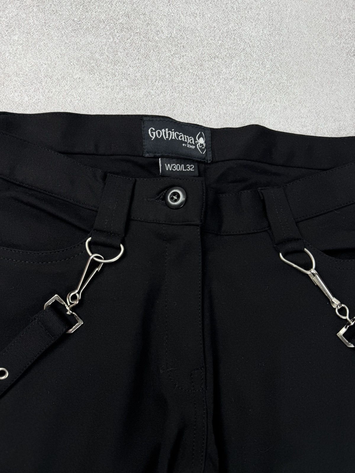 Japanese Brand Gothicana Gothic Black Buckle Zip Pants Unisex Size 30x32 Size US 30 / EU 46 - 6 Thumbnail