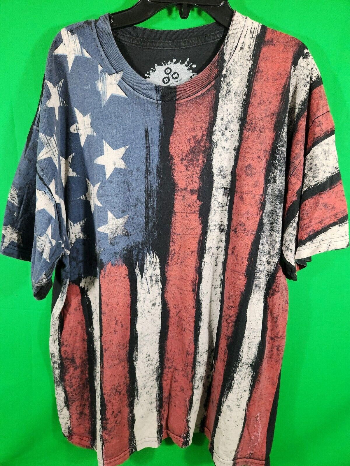 Other ODM The Art American Flag USA Vintage Shirt Size XL RARE Size US XL / EU 56 / 4 - 1 Thumbnail