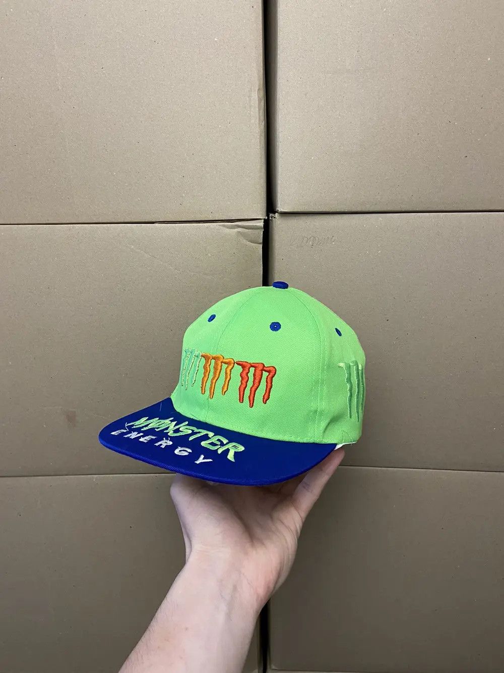 Vintage VINTAGE MONSTER RACING CAP HAT Y2K MOTO JAPANESE SKATE F1 Size ONE SIZE - 1 Thumbnail