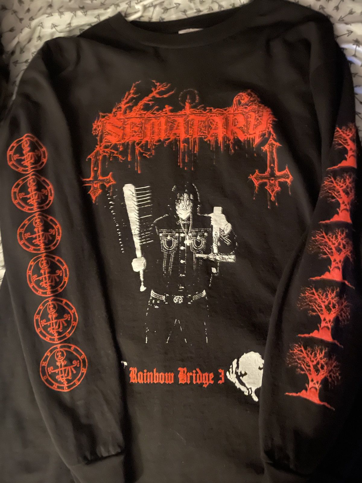 Drain Gang Sematary Haunted Mound Rainbow Bridge 3 Long Sleeve Rare 