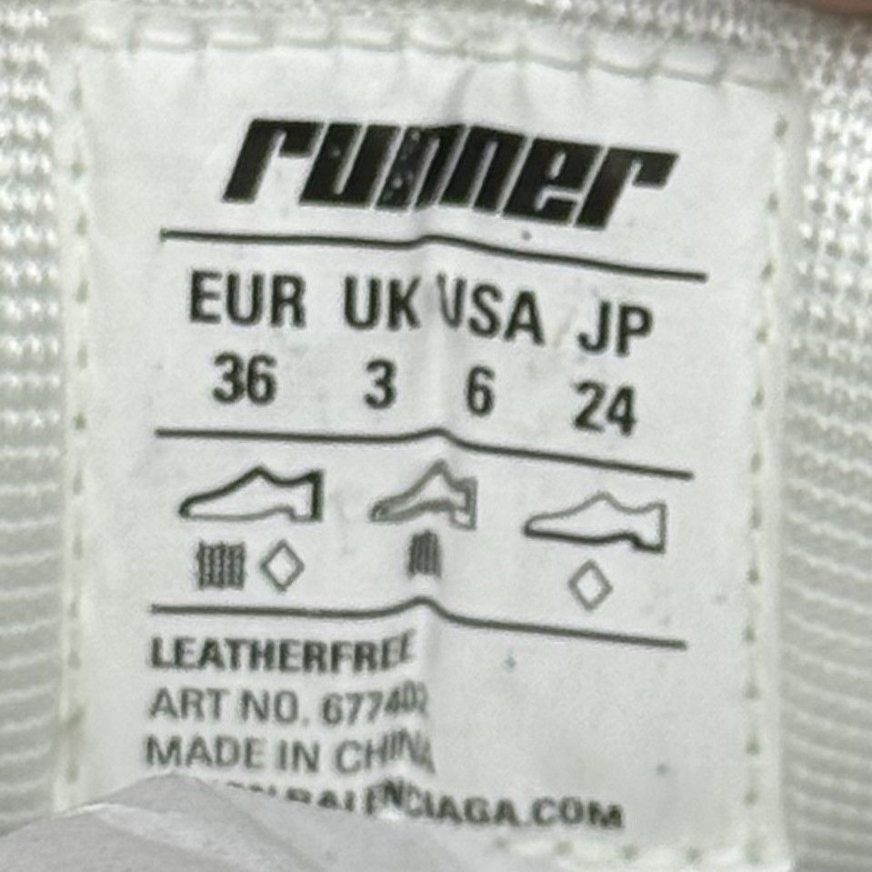 Balenciaga Balenciaga Runner White/White Size US 6 / EU 39 - 7 Thumbnail