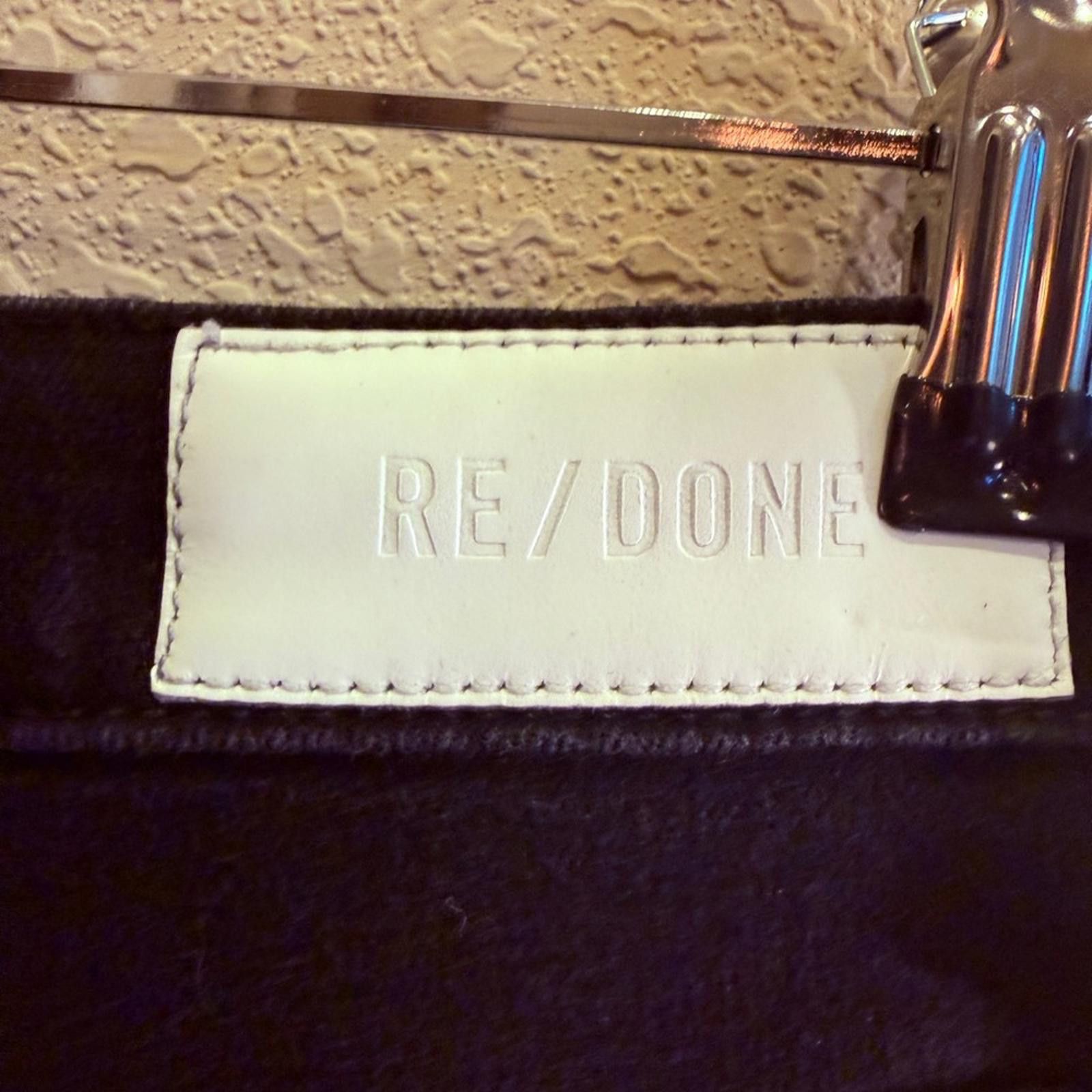 RE/DONE Re/Done Women's 70’s Boot Cut Jeans Color Noir Sz 28 Size 28" / US 6 / IT 42 - 6 Thumbnail