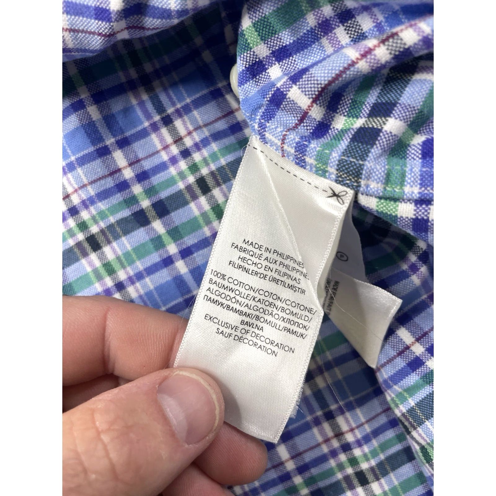 Polo Ralph Lauren Polo Ralph Lauren Shirt Mens 2XB Plaid Long Sleeve Button Down Long Sleeve Big 2X Multicolor Cotton Woven Button-Up Collared Preppy Casual Mens Size US XXL / EU 58 / 5 - 7 Thumbnail
