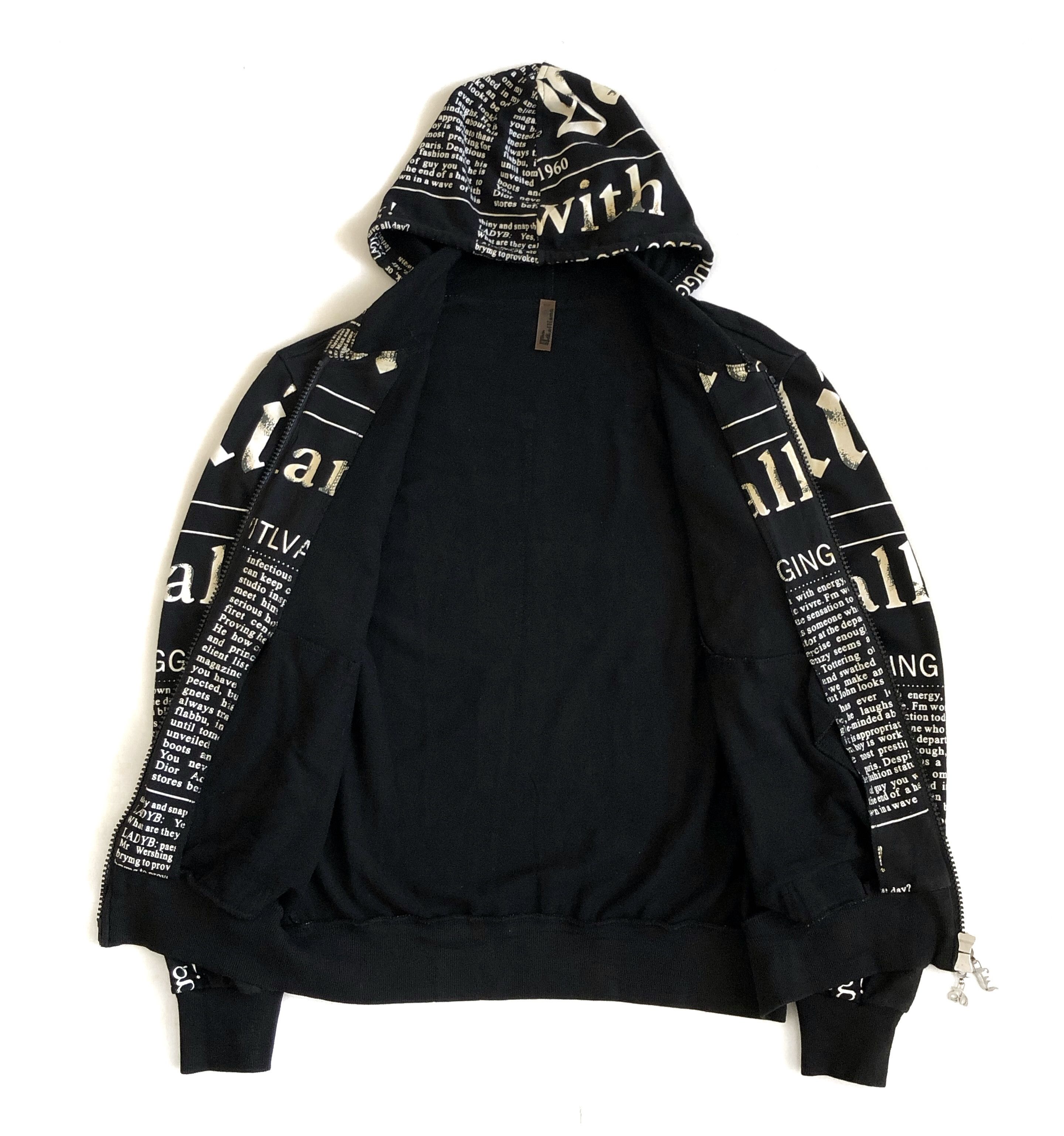 John Galliano VINTAGE GAZETTE BEACH WEAR ZIPPER HOODIE Size US L / EU 52-54 / 3 - 3 Thumbnail