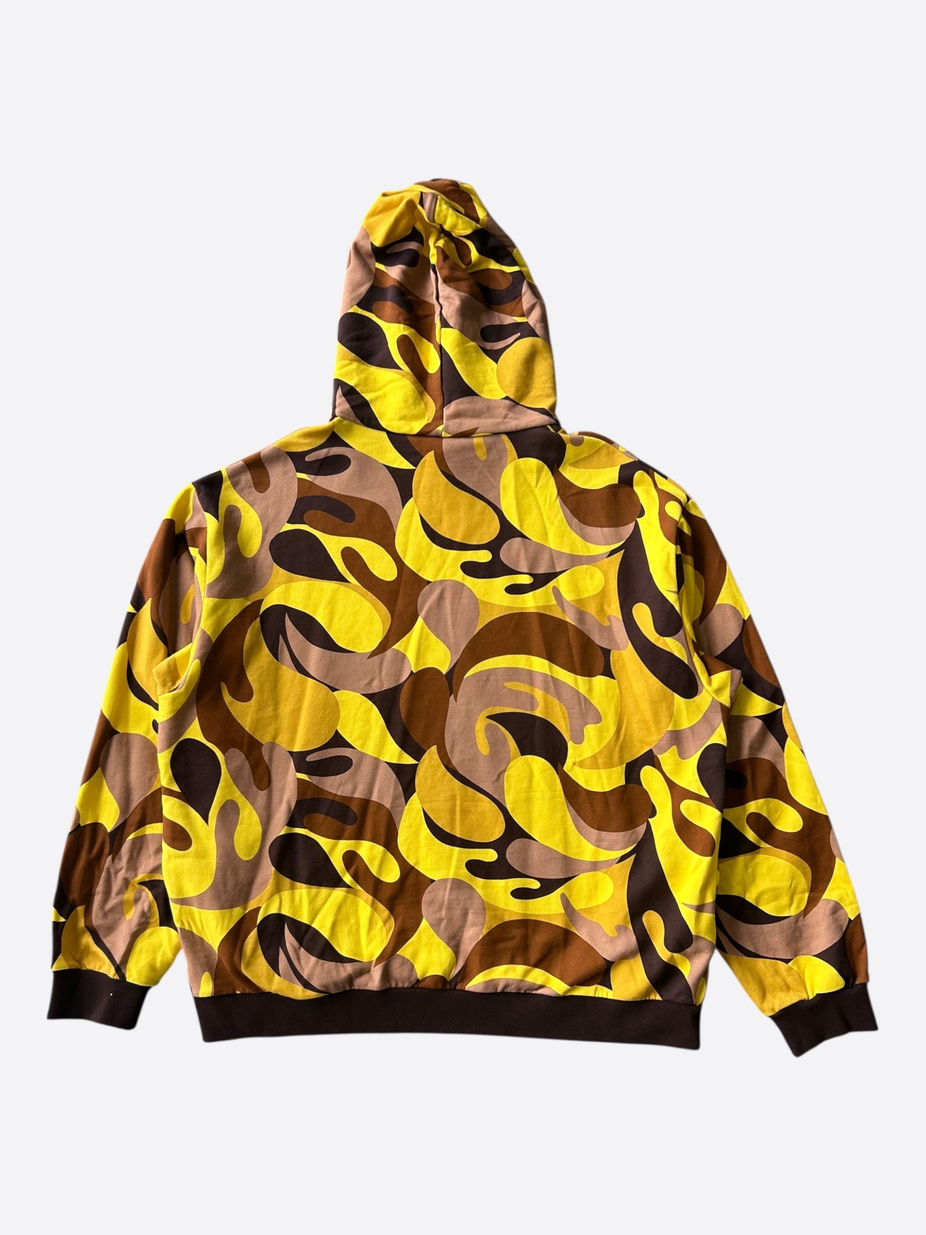 Marni Marni Yellow Abstract Camouflage Print Hoodie Size US XXL / EU 58 / 5 - 2 Thumbnail