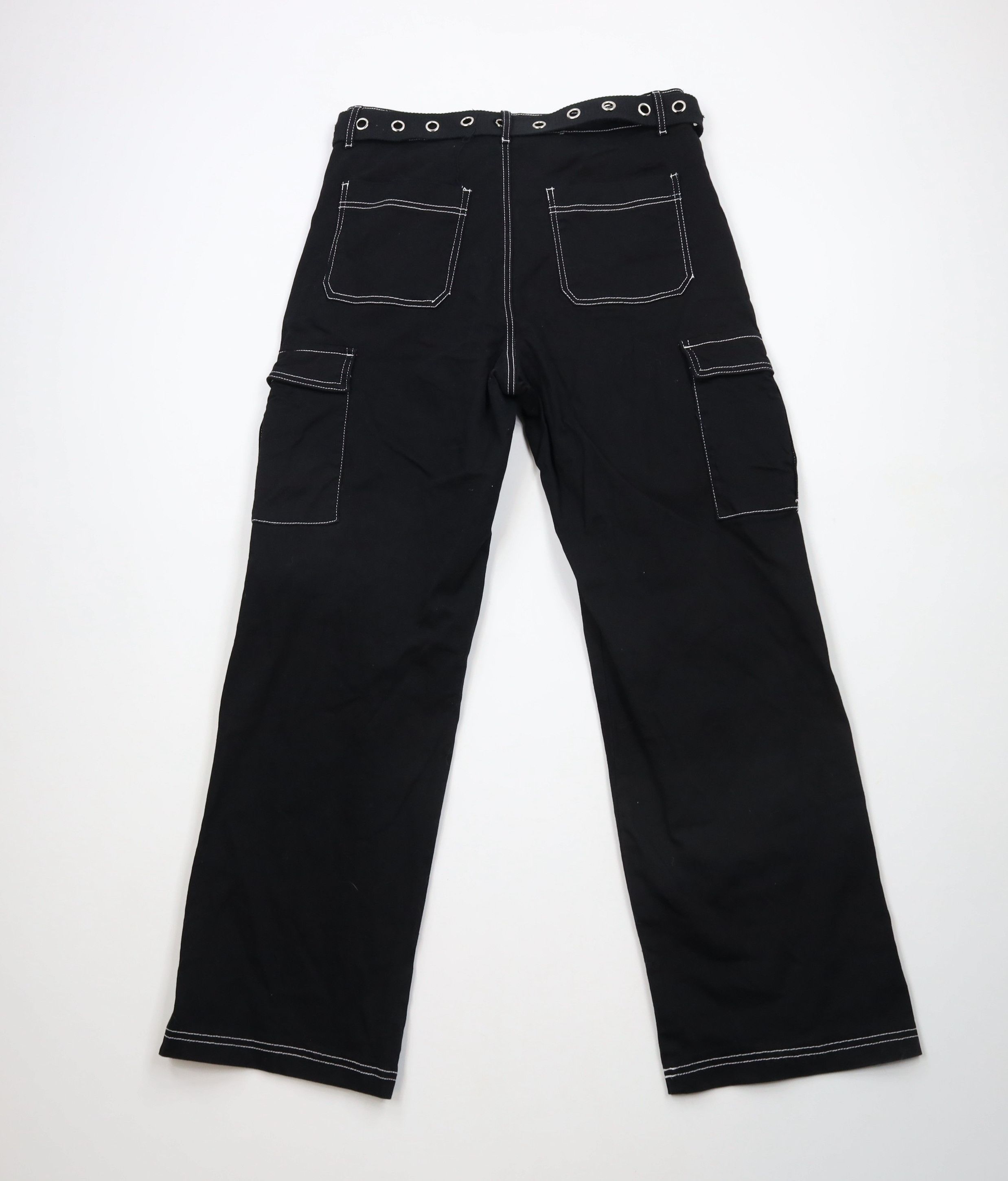 Vintage Vintage 90s Y2K Streetwear Goth Skater Wide Leg Cargo Jeans Size 32" / US 10 / IT 46 - 7 Thumbnail