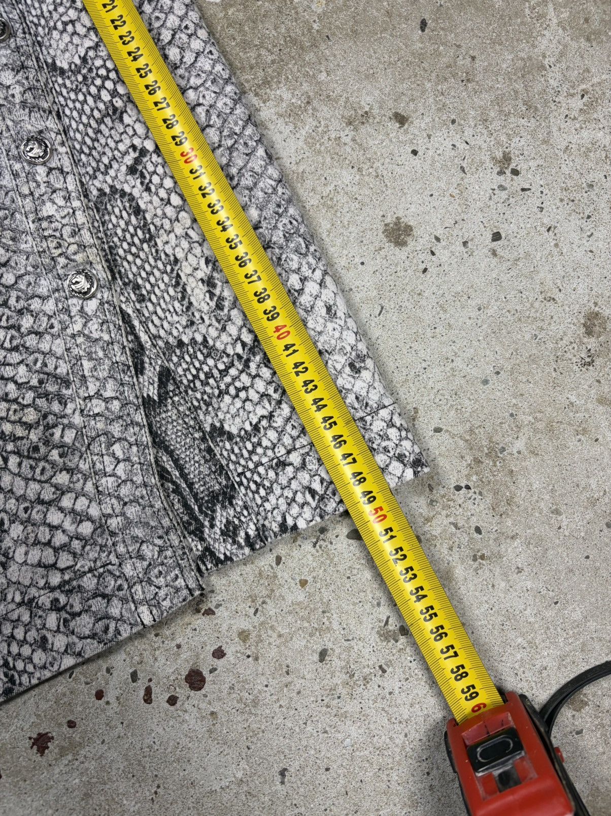 Roberto Cavalli Vintage 2000s Roberto Cavalli Snake Skin Print Set Skirt Size 29" - 17 Thumbnail