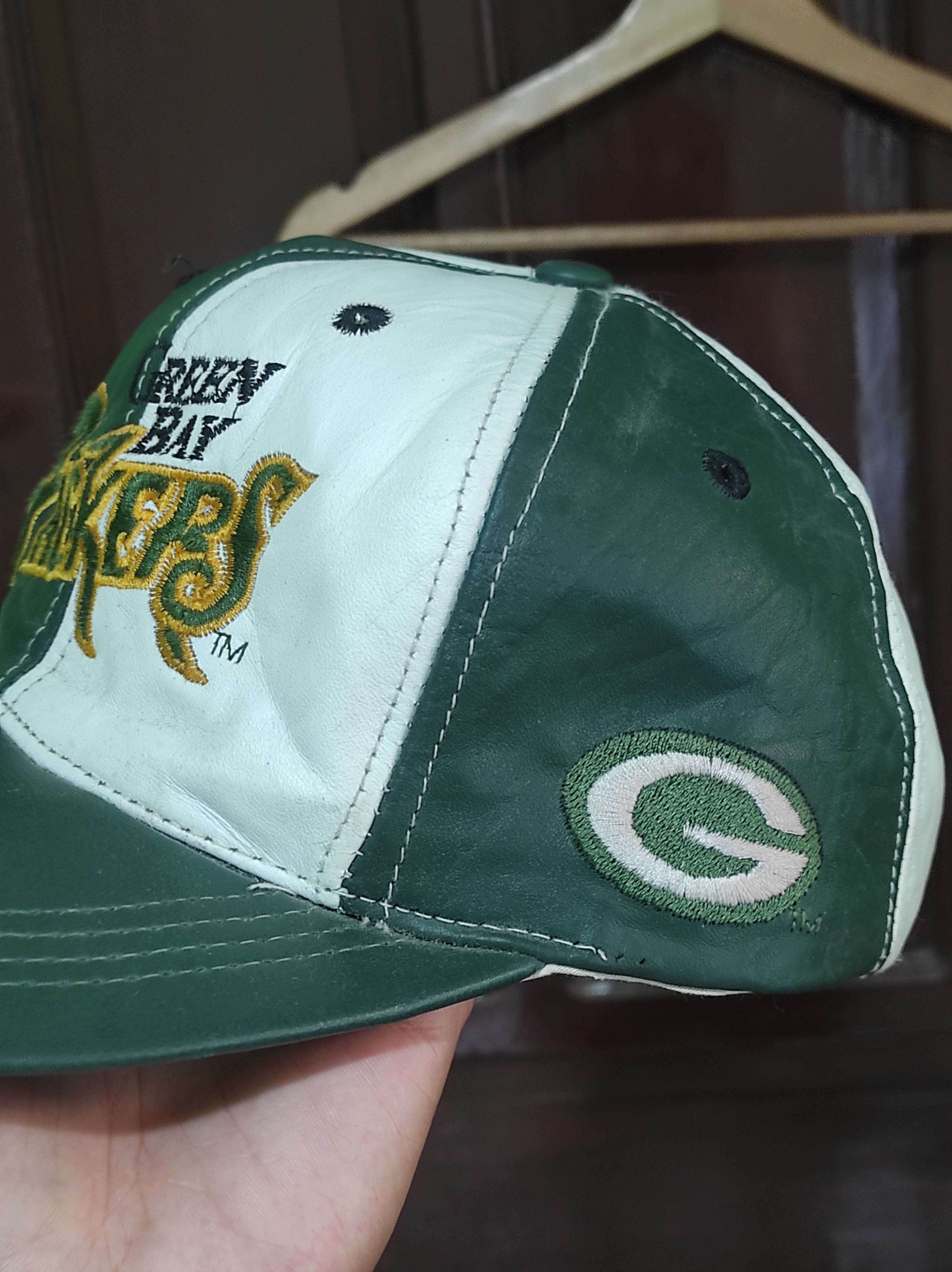 Vintage VTG Gpackers Leather Cap by Modern Size ONE SIZE - 7 Thumbnail