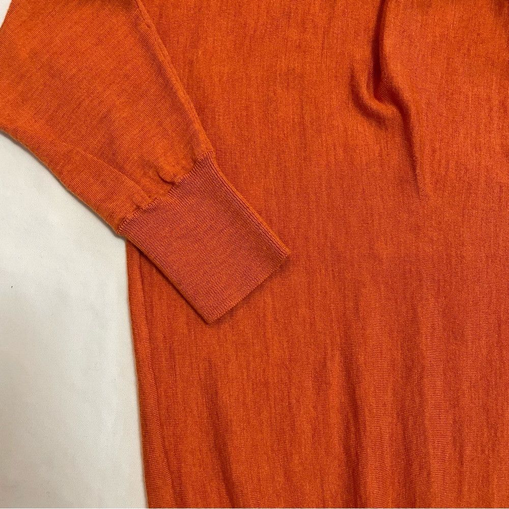 Talbots New Talbots Merino Wool Orange Cowl Neck Sweater Size 2X Pe Size XXL / US 16-18 / IT 52-54 - 6 Thumbnail