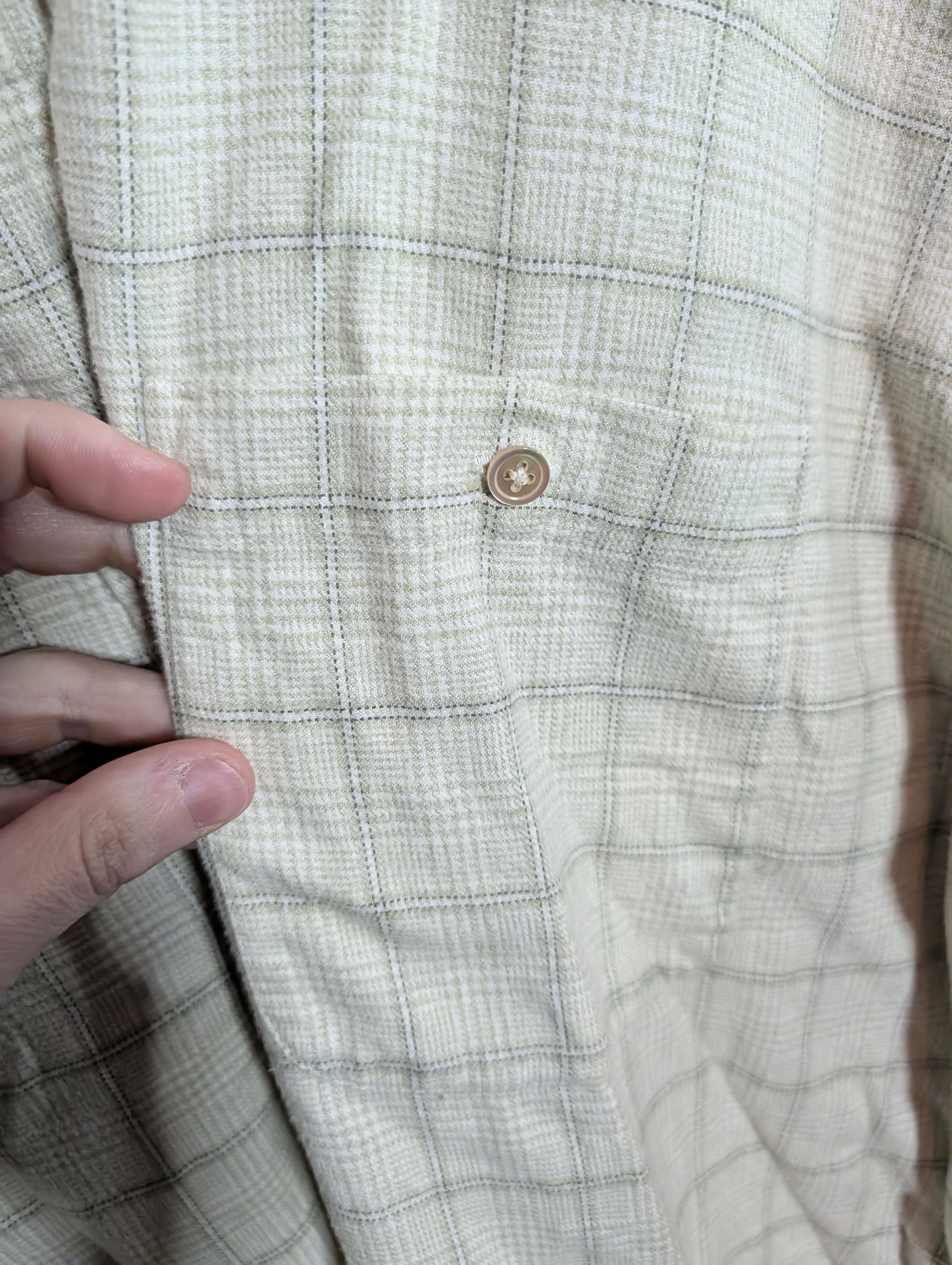 Orvis Vtg heavy flannel cotton check Portugal button-down shirt Size US XL / EU 56 / 4 - 4 Thumbnail