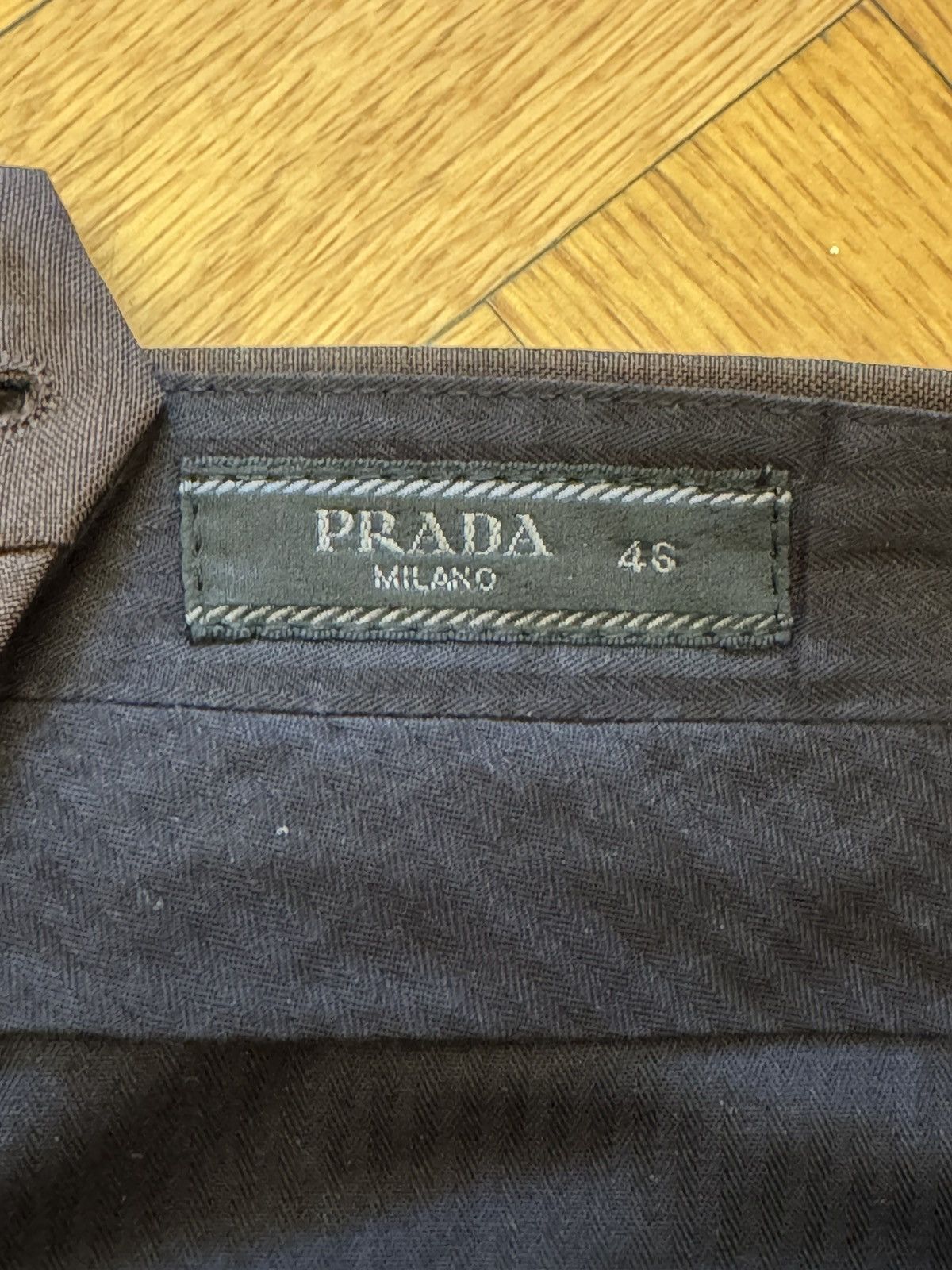 Prada PRADA brown trousers incorporated belt SS19 Size 46S - 8 Thumbnail