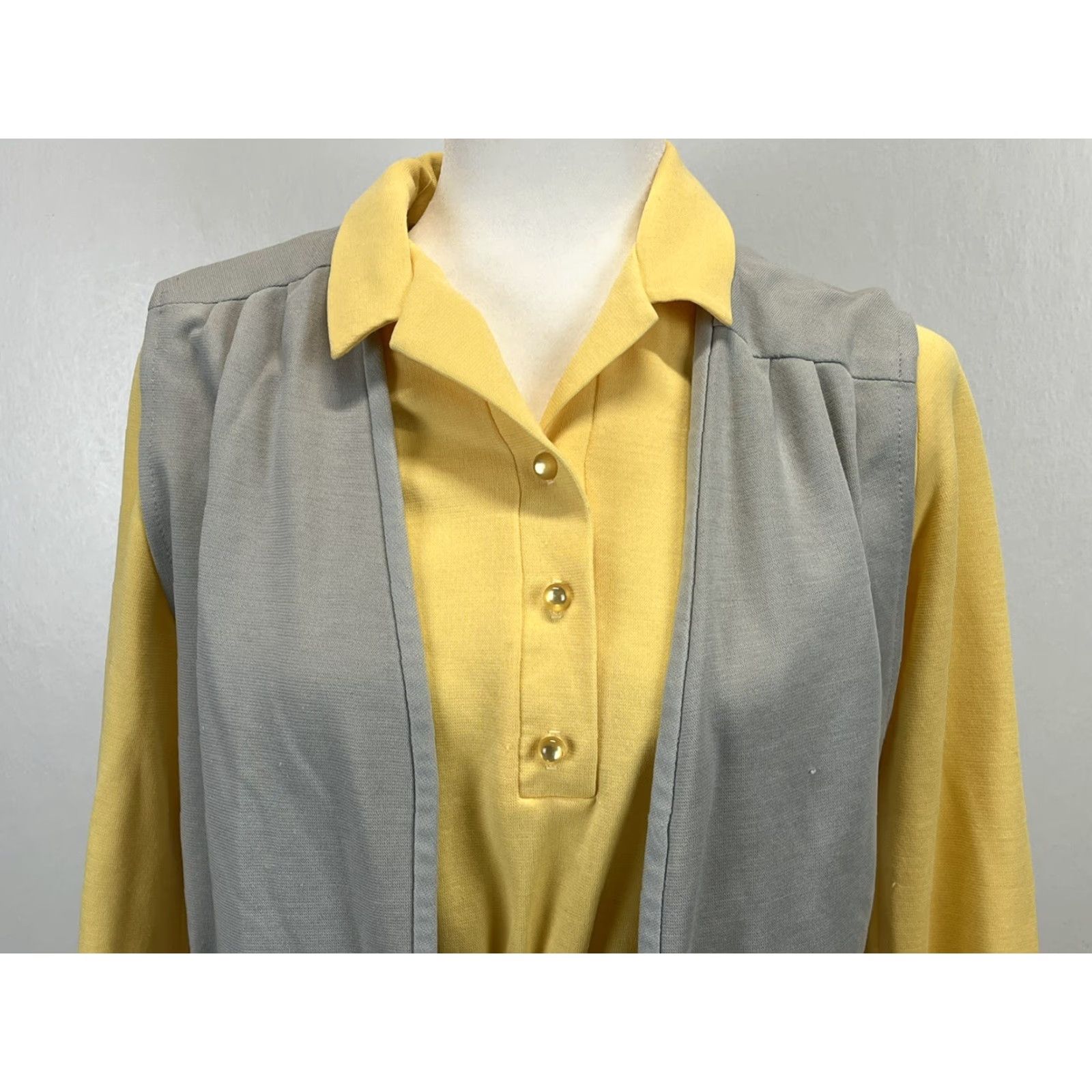 Vintage Vintage Sunshine Alley Dress Sz 12 GUC Vest Belt Mod 70’s Made In USA Size XL / US 12-14 / IT 48-50 - 4 Thumbnail