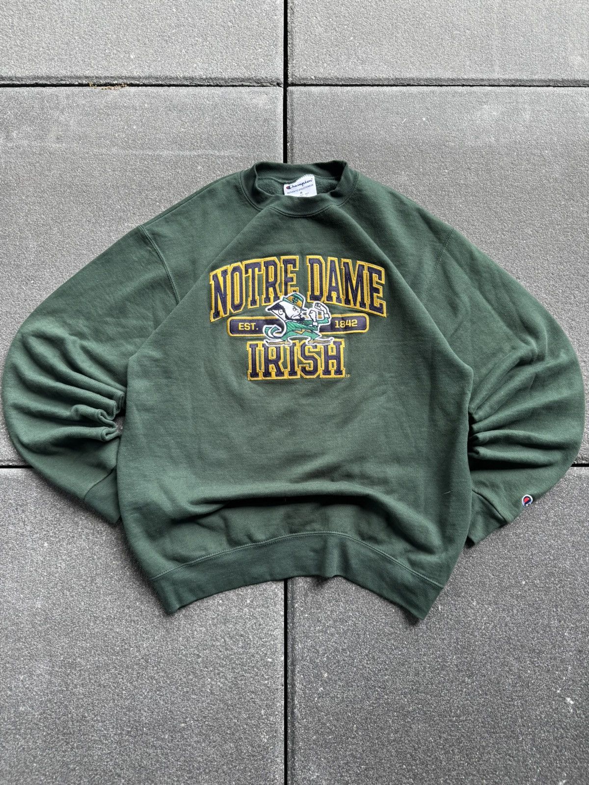 Champion CRAZY Y2K NOTRE DAME COLLEGIATE SWEATSHIRT Size US L / EU 52-54 / 3 - 2 Thumbnail
