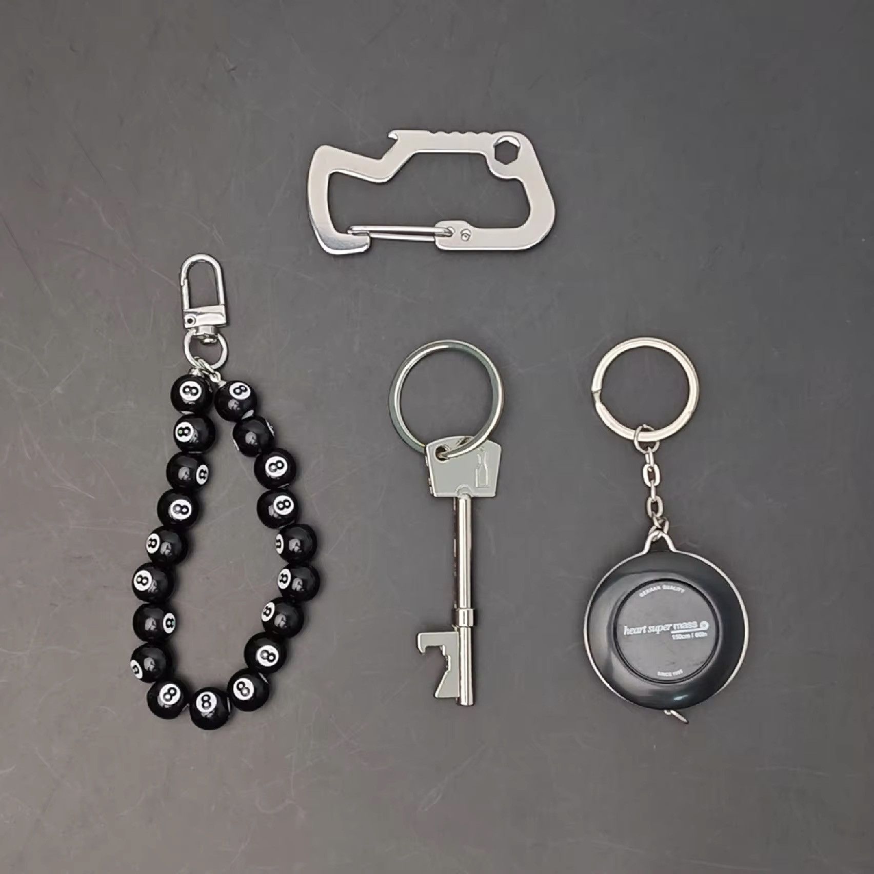 Jewelry Multi Functional Carabiner Set Keychain Accessories Size ONE SIZE - 4 Thumbnail