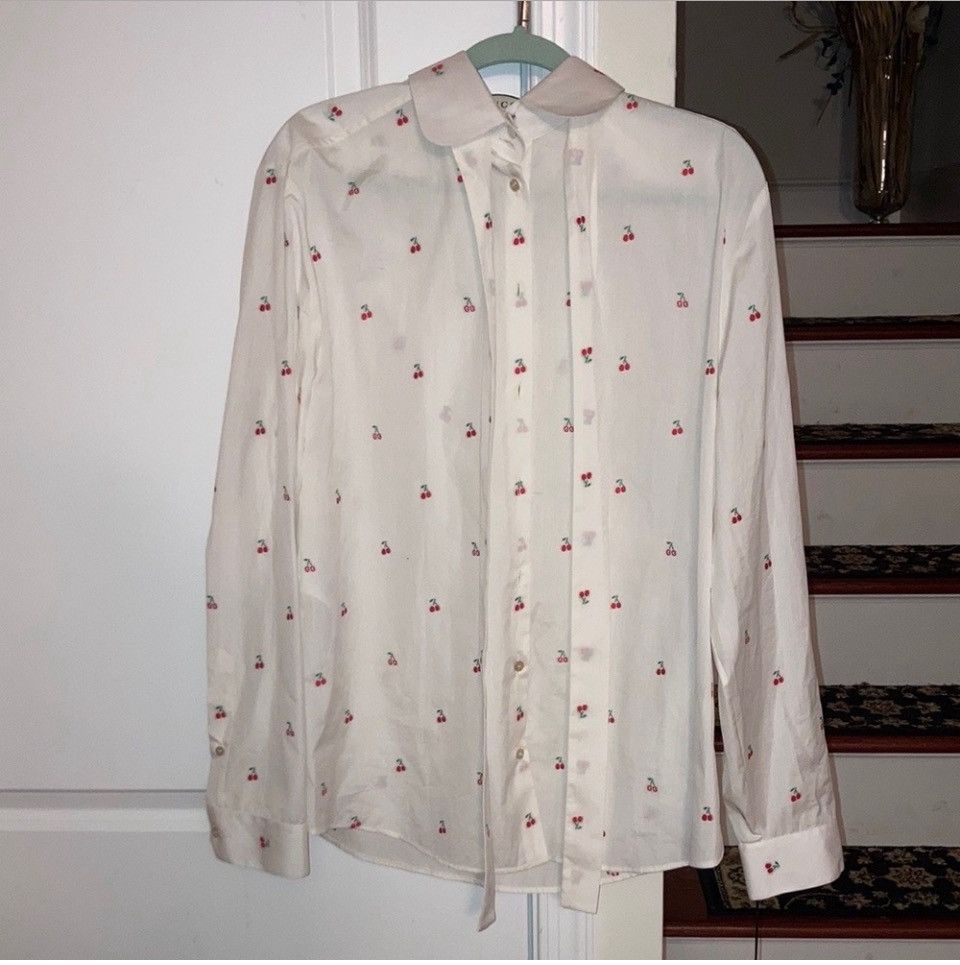 Gucci Gucci GG Cherry Cotton Poplin Shirt Size M / US 6-8 / IT 42-44 - 1 Thumbnail