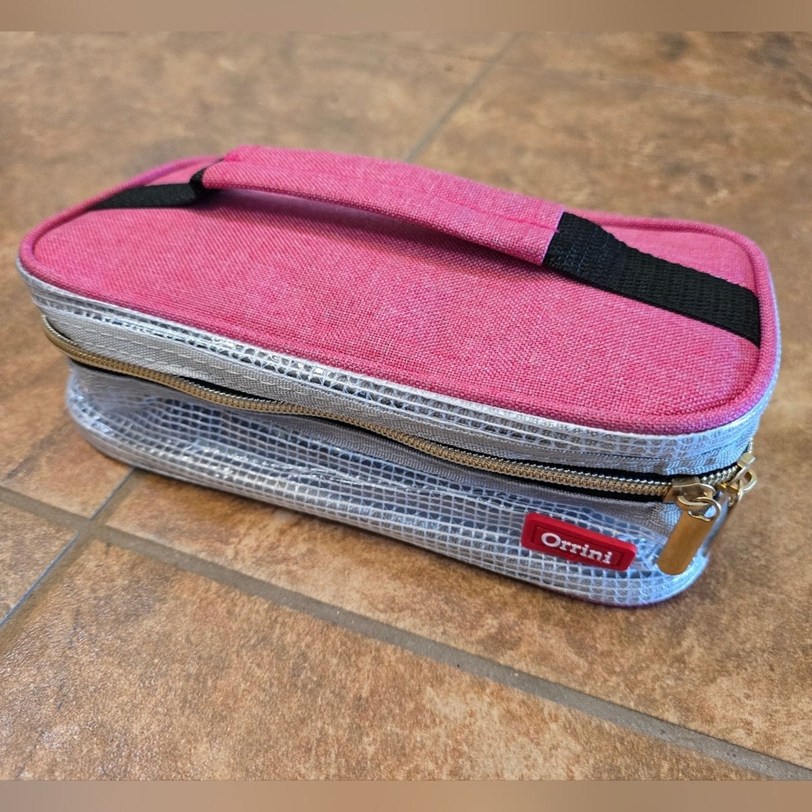 Other Pink Grey Orrini Cosmetic Bag Size ONE SIZE - 1 Thumbnail