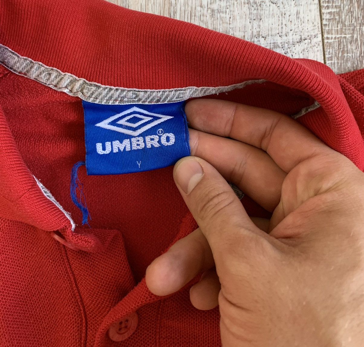Umbro × Vintage Vintage Umbro Manchester United Polo Size US S / EU 44-46 / 1 - 5 Thumbnail
