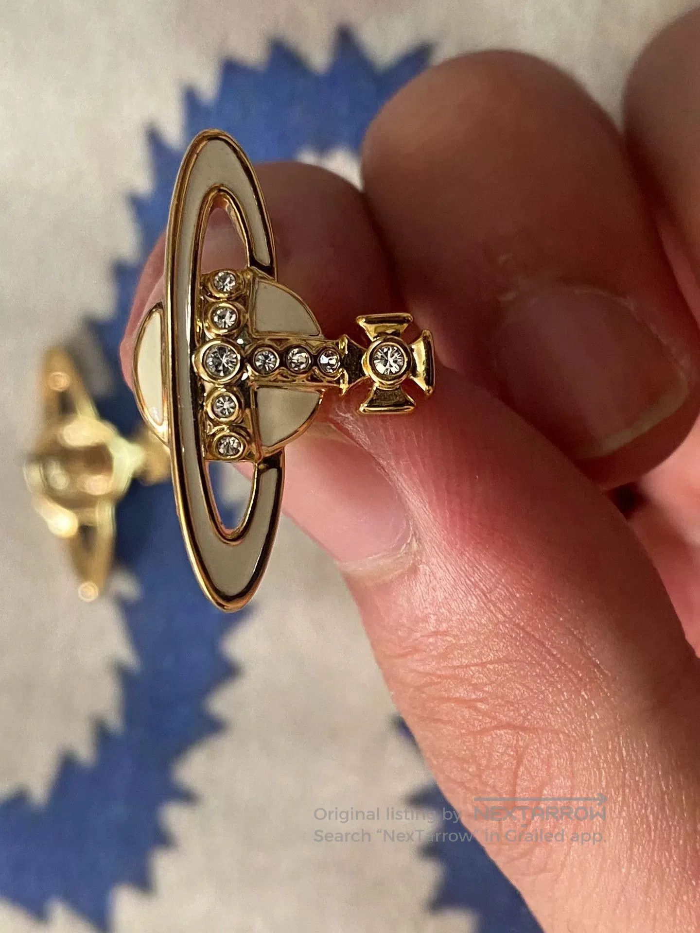 Vivienne Westwood Vivienne Westwood White Enamel Earrings. Size ONE SIZE - 6 Thumbnail