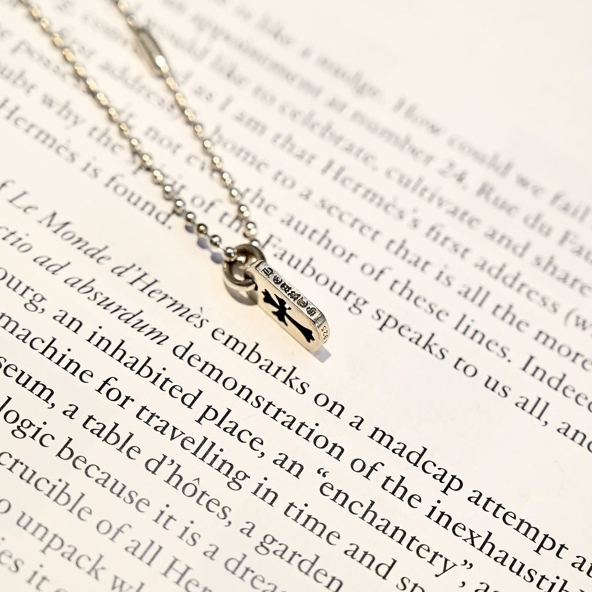 Chrome Hearts CHROME HEARTS DOG CROSS SILVER NECKLACE Size ONE SIZE - 8 Thumbnail