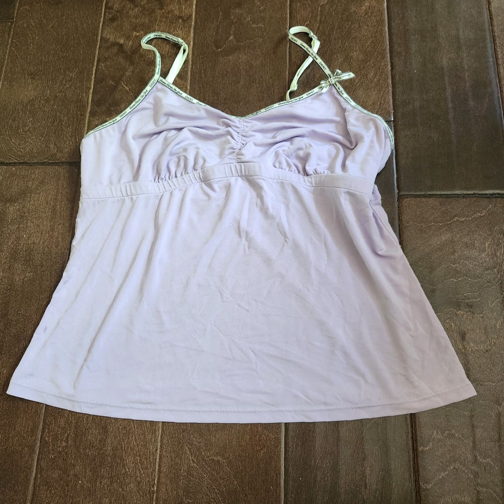 DKNY DKNY Junior Girl's Purple Tank Top - Size L - Sleeveless Round Neck Pullover Casual School Summer Spring Fall Girls Teens Purple Tank Top Size L / US 10 / IT 46 - 4 Thumbnail