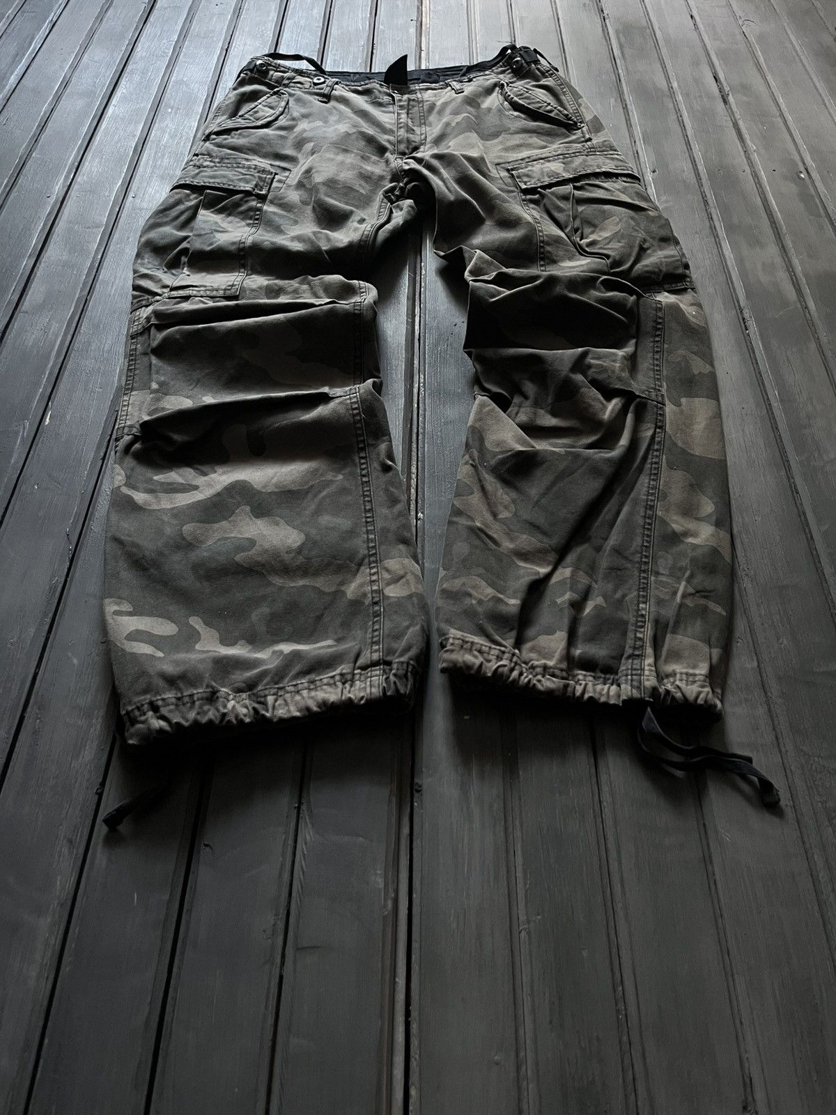 Tornado Mart VTG Tornado Mart Opium Style Cargo Baggy Camo Jeans 90s Size US 32 / EU 48 - 5 Thumbnail