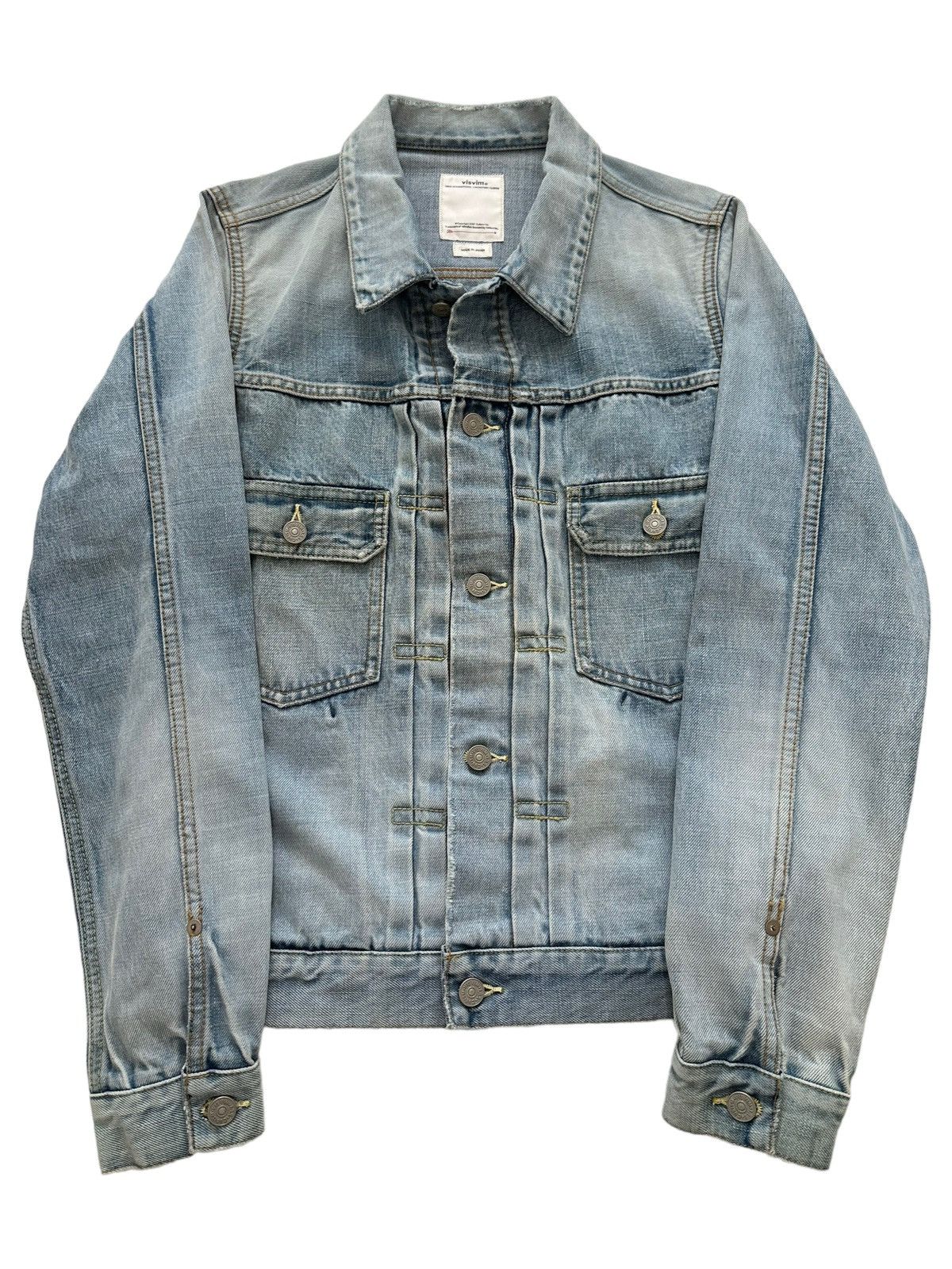 Visvim Sz2 19SS 101 Social Sculpture Distressed Denim Jacket Size US M / EU 48-50 / 2 - 6 Thumbnail