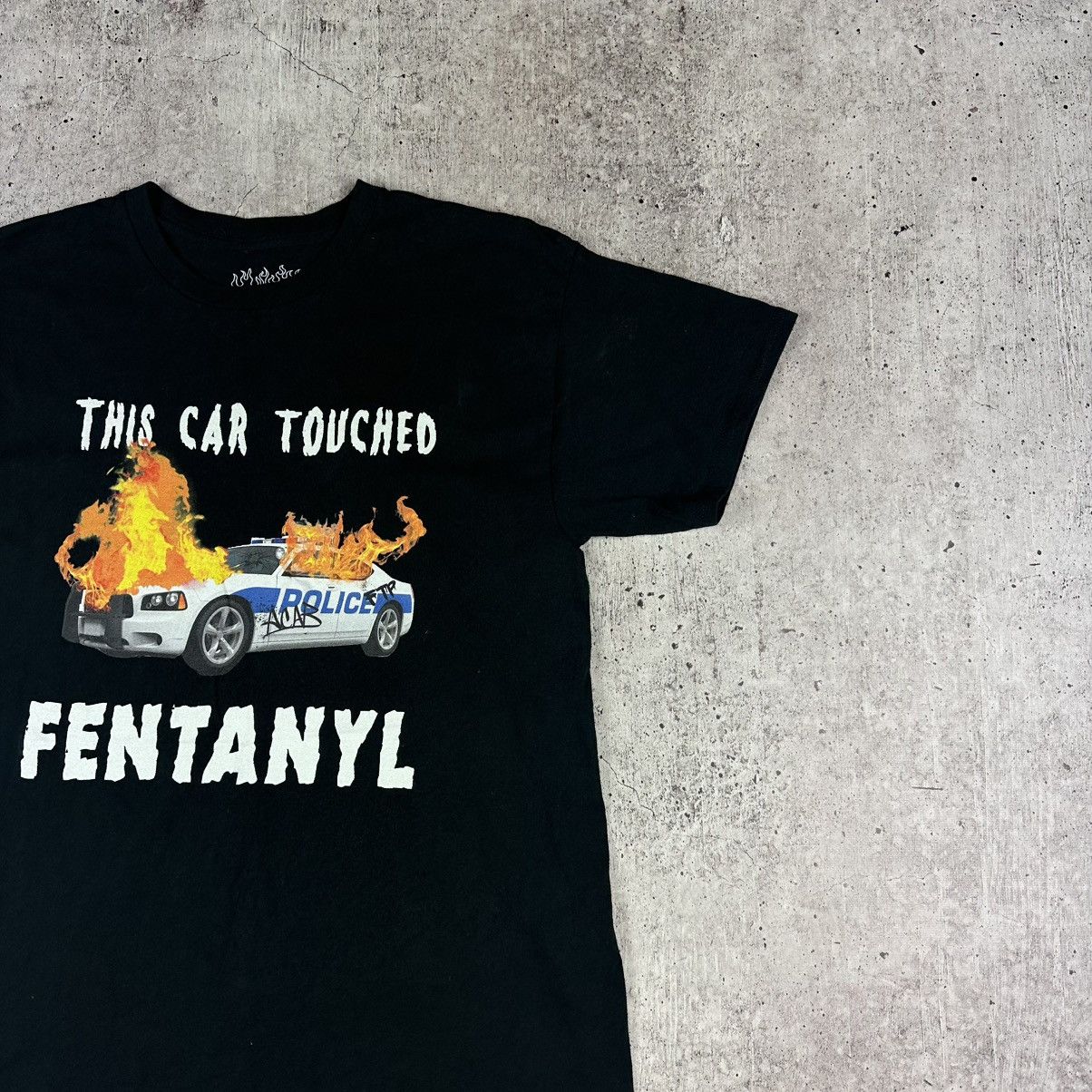 Vintage Vintage 'This Car Touched Fentanyl' Funny Tee Size US M / EU 48-50 / 2 - 4 Thumbnail