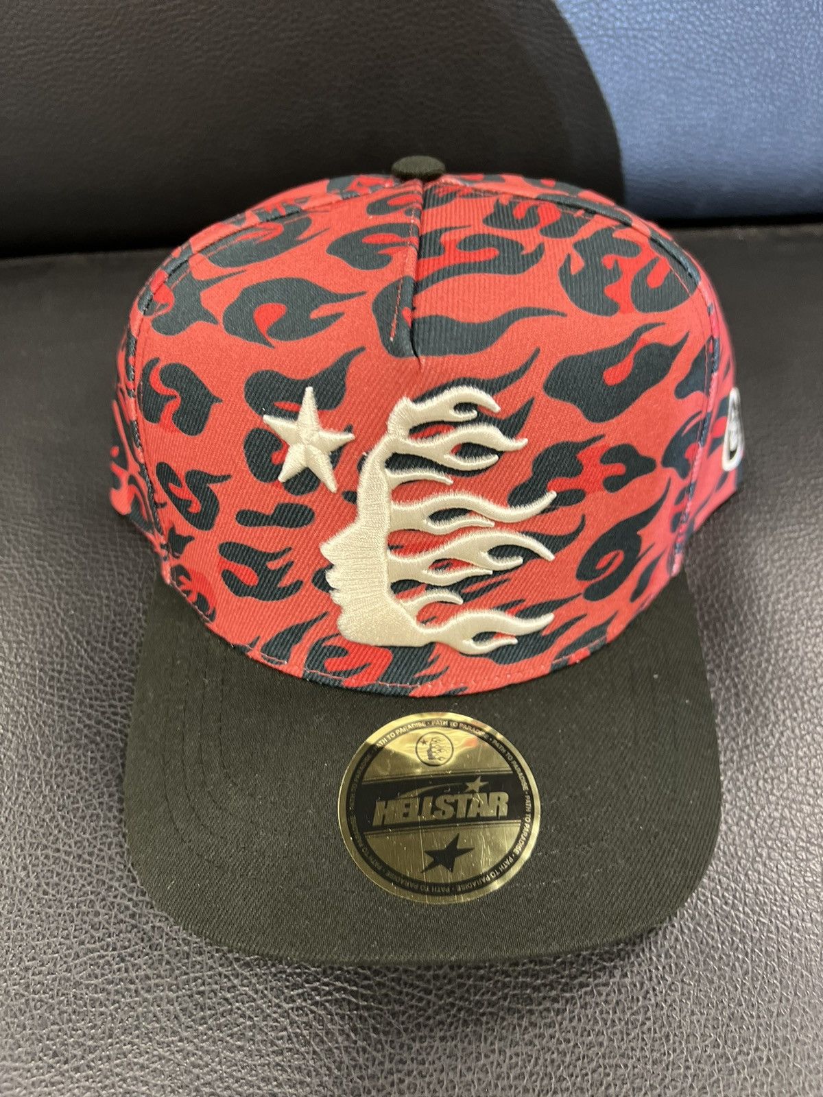 HELLSTAR HELLSTAR Cheetah Print Snapback Red | Grailed