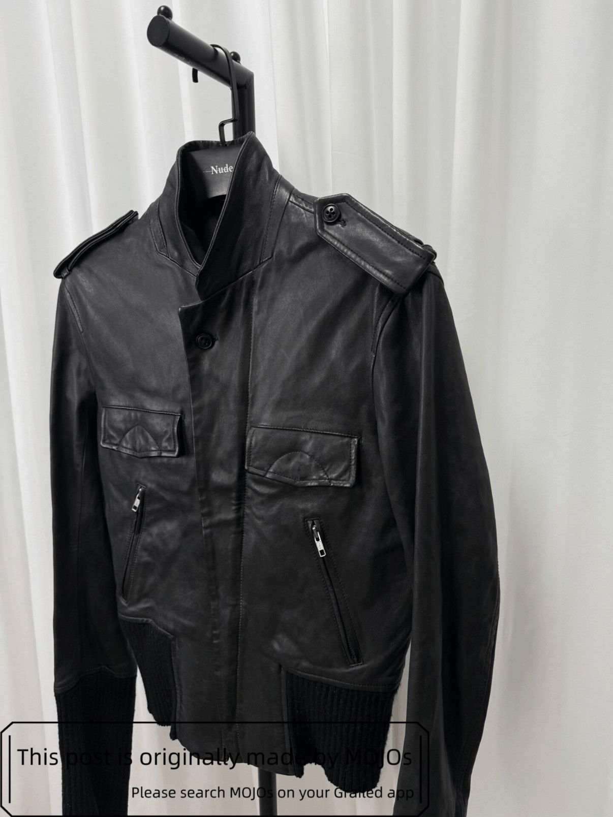 Ann Demeulemeester Ann Demeulemeester 06AW Leather Bike Jacket mojos12132053 Size US S / EU 44-46 / 1 - 3 Thumbnail