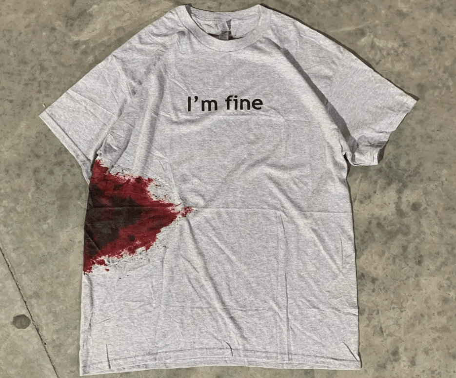 Japanese Brand I Am Fine Print Tees Size US S / EU 44-46 / 1 - 1 Thumbnail