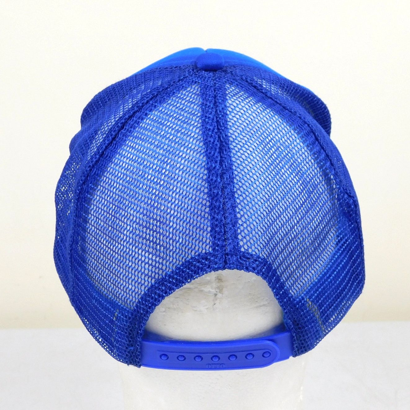 Vans Vintage Vans Trucker Hat Blue White Logo Y2K Adjustable Size ONE SIZE - 4 Thumbnail