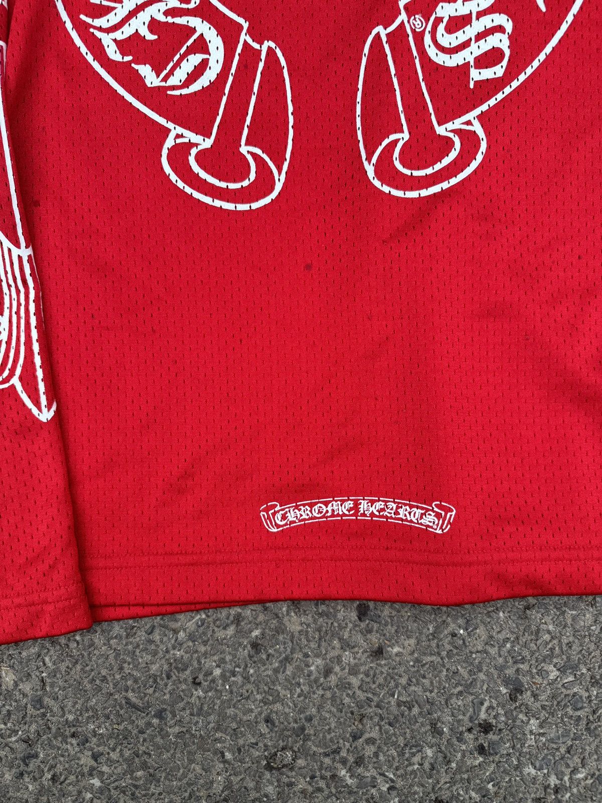 Chrome Hearts Chrome Hearts "TEAM" CNY Exclusive Mesh Longsleeve Sz.XL Size US XL / EU 56 / 4 - 8 Thumbnail