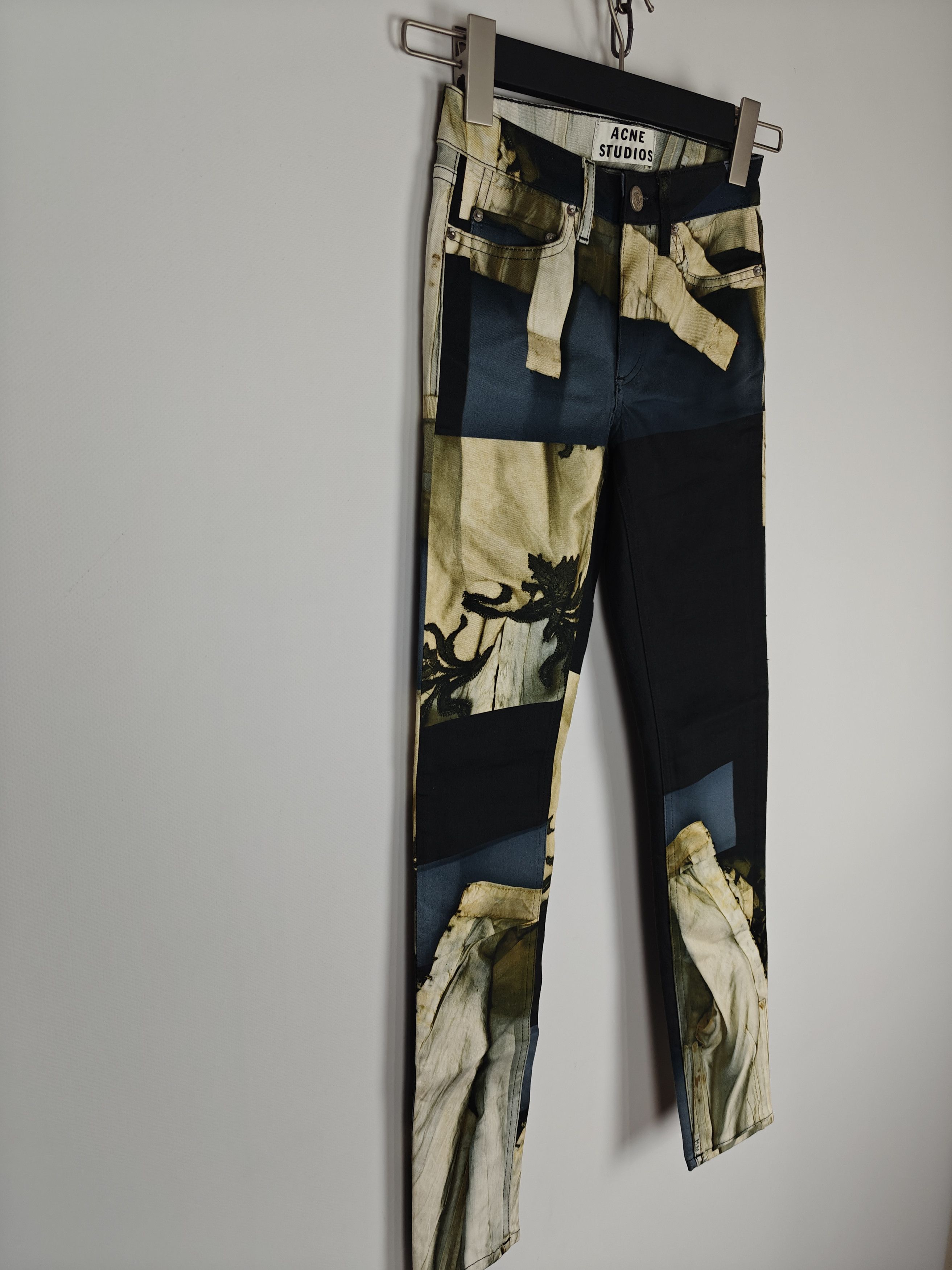 Acne Studios Acne Studios Jeans Pants Skin 5 Blk Flower size 23x32 Size 23" - 4 Thumbnail