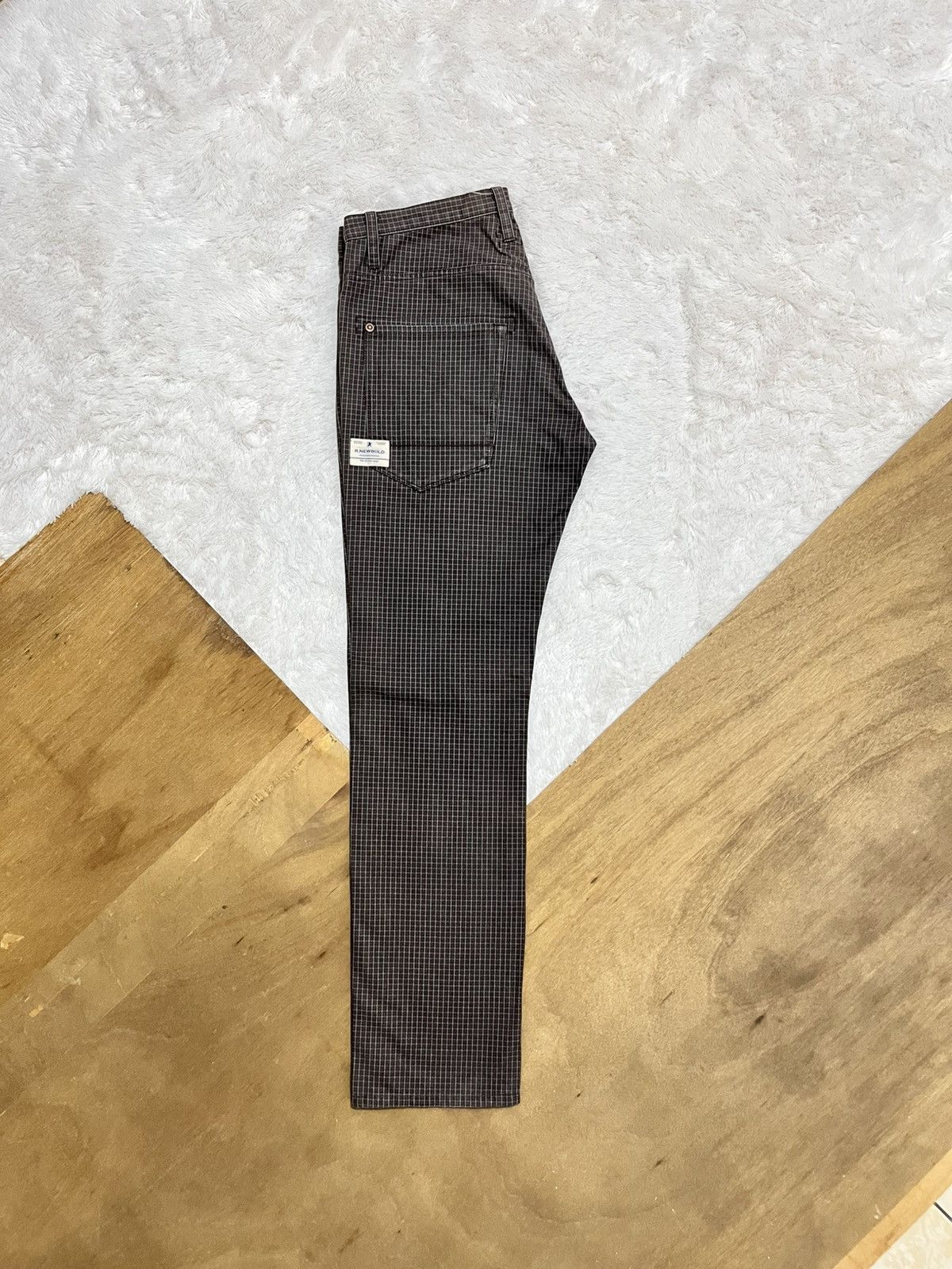 Other R Newbold Plaid Side Stripe Pants Brown Size 33 Rare Size US 33 - 4 Thumbnail