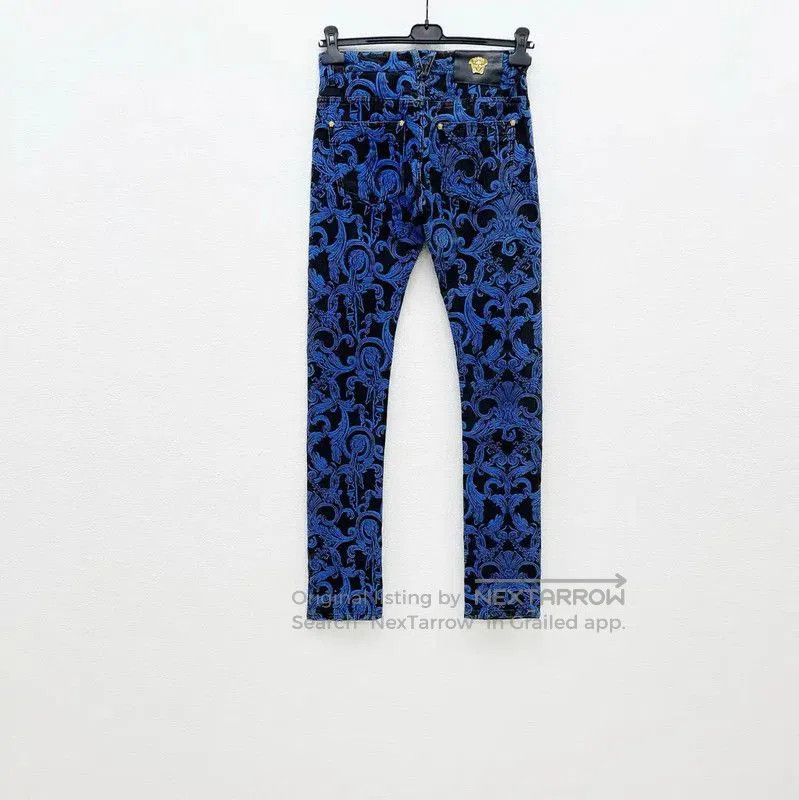 Versace Versace Men's Casual Pants in Deep Blue . Size US 26 / EU 42 - 2 Thumbnail