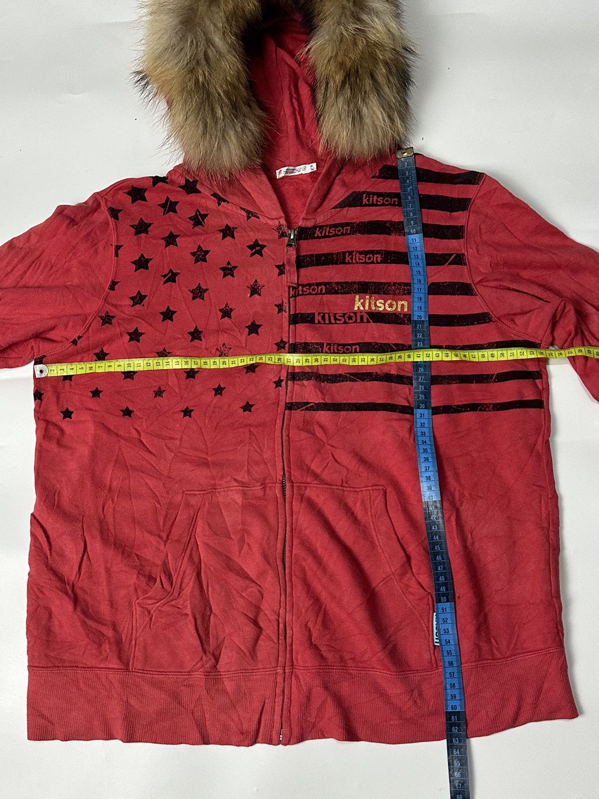 Hysteric Glamour × Japanese Brand × Le Grande Bleu (L.G.B.) Fur hoodie star kitson uniqlo red faded Size US M / EU 48-50 / 2 - 6 Thumbnail