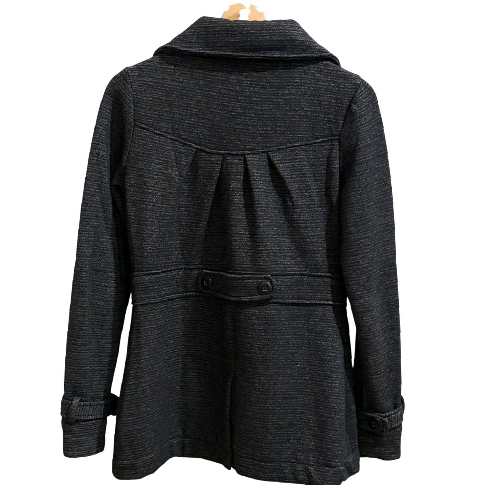 Billabong Billabong Pea Coat Jacket Women M Charcoal Double Breasted Button Lined Pockets Fall Winter Casual Workwear Size M / US 6-8 / IT 42-44 - 2 Thumbnail
