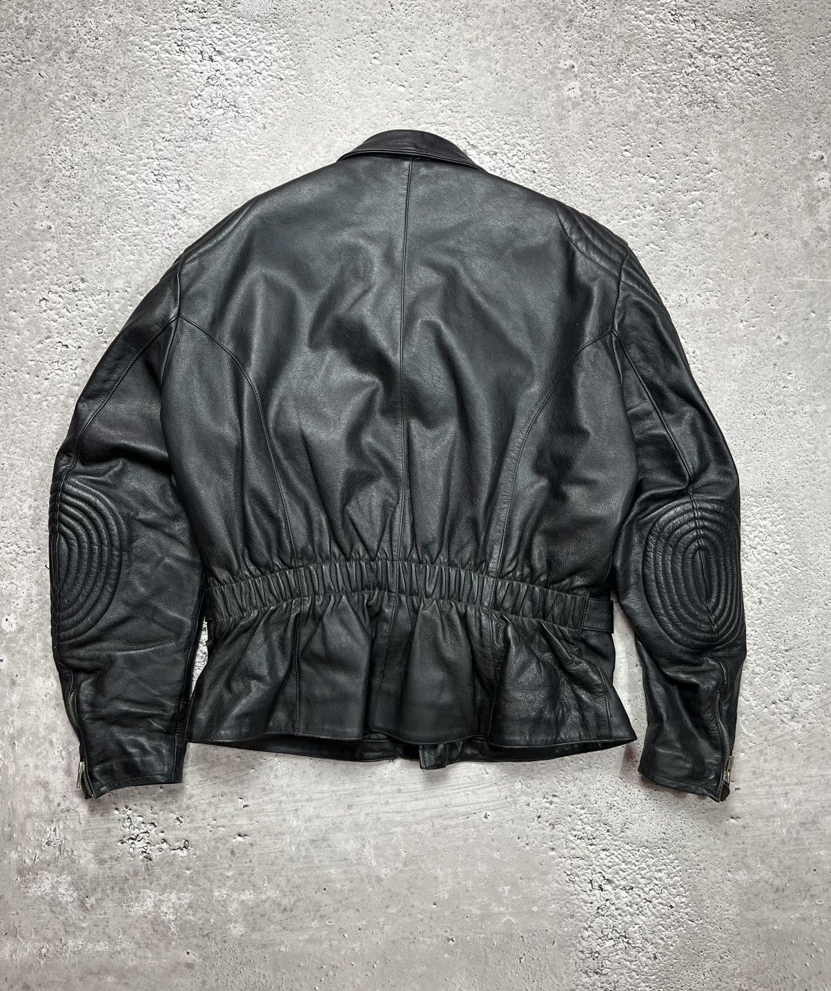 Leather Vintage Heavy Leather Biker Jacket Black Men’s 3XL Moto Size US XXL / EU 58 / 5 - 15 Thumbnail