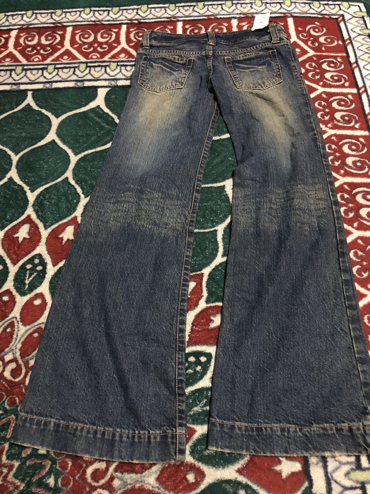 14th Addiction × Japanese Brand × Seditionaries Vintage Spiral Girl Japanese Brand Super Wide Flare Mud Pant Size US 29 - 15 Thumbnail