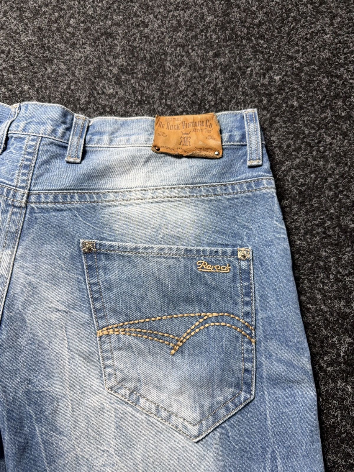 Le Grande Bleu (L.G.B.) Y2K Distressed Japanese Biker Denim Jeans Destroyed Punk Size US 34 / EU 50 - 13 Thumbnail