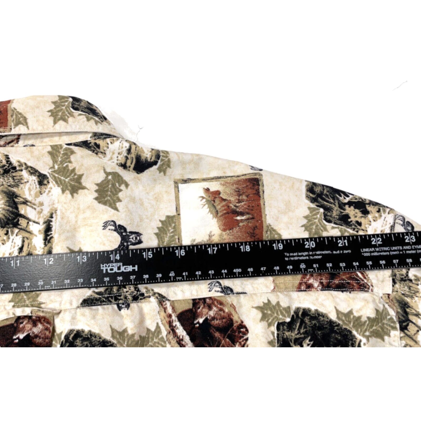 Vintage Knights of Round Table Outdoor Button-Up Shirt Adult XL Moose Deer Geometric Print Casual Workwear Mens Size US XL / EU 56 / 4 - 7 Thumbnail