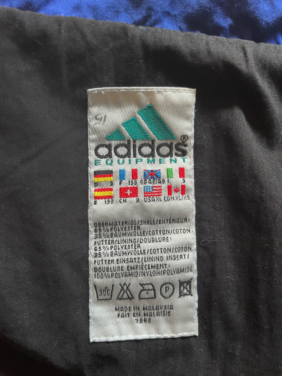 Adidas Adidas Vintage Track Jacket EQS 90s Limited Edition Size US XL / EU 56 / 4 - 5 Thumbnail