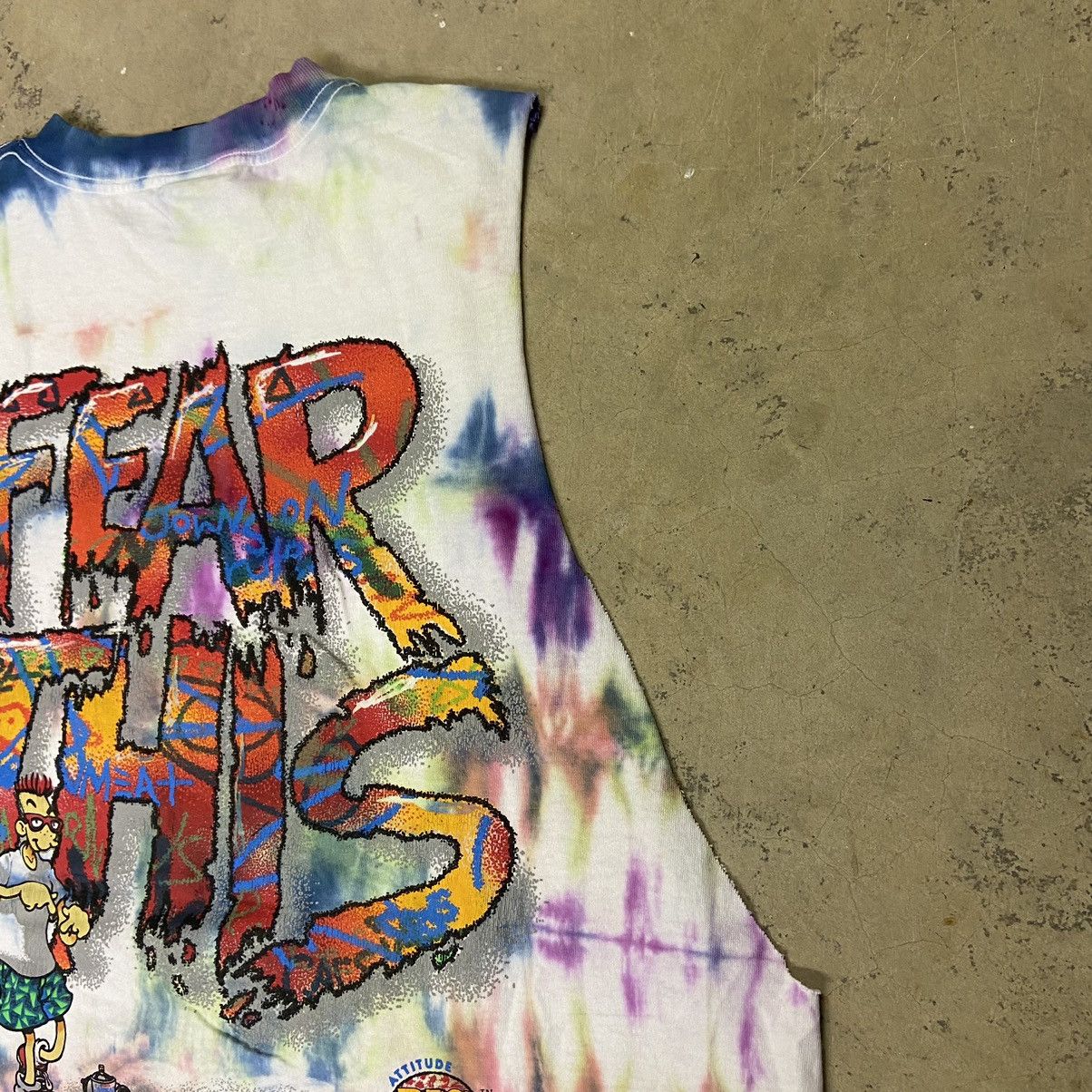 Vintage 1994 Big Johnson Fear This Cut Off Tee Size US XL / EU 56 / 4 - 6 Thumbnail